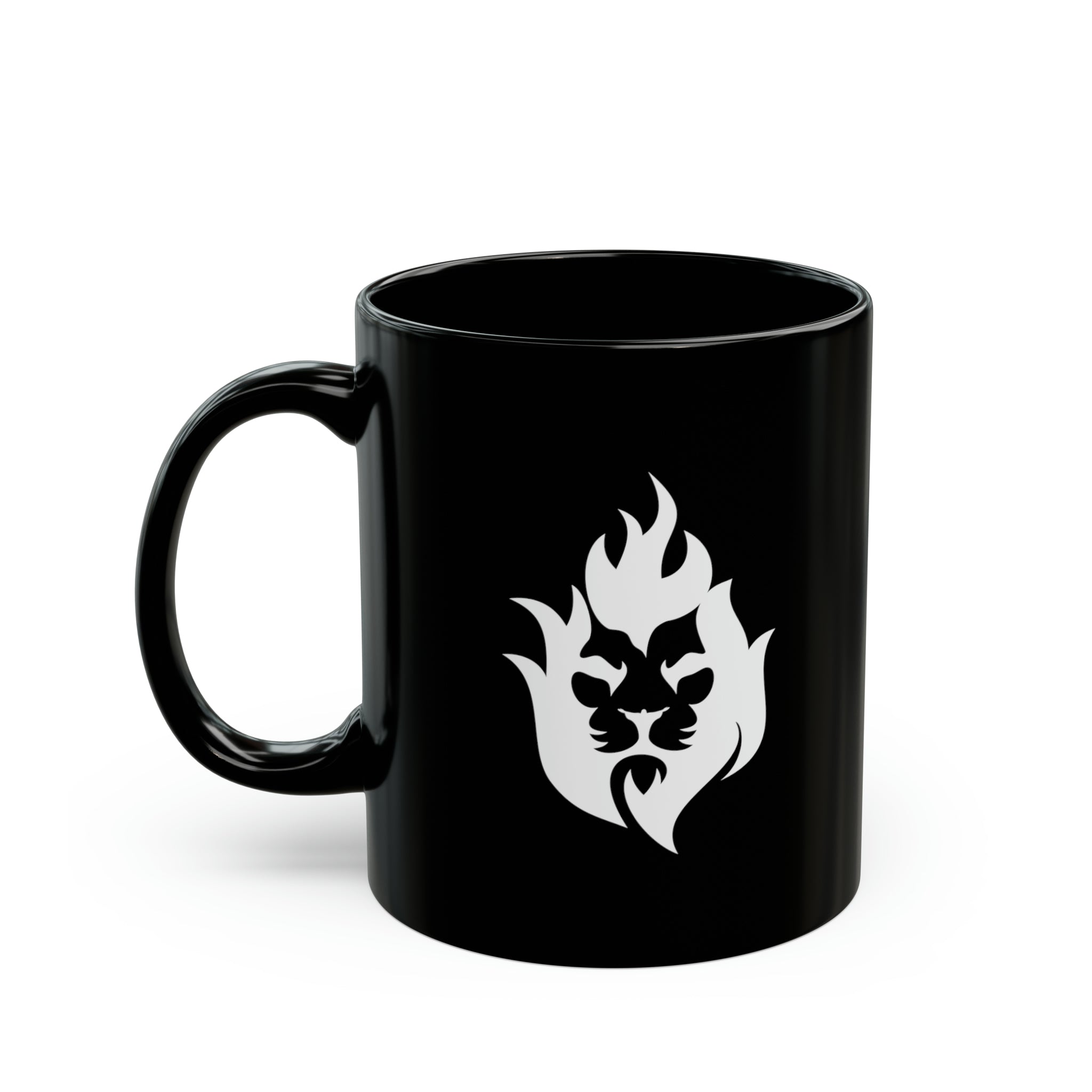 Lion Fire - Black Mug