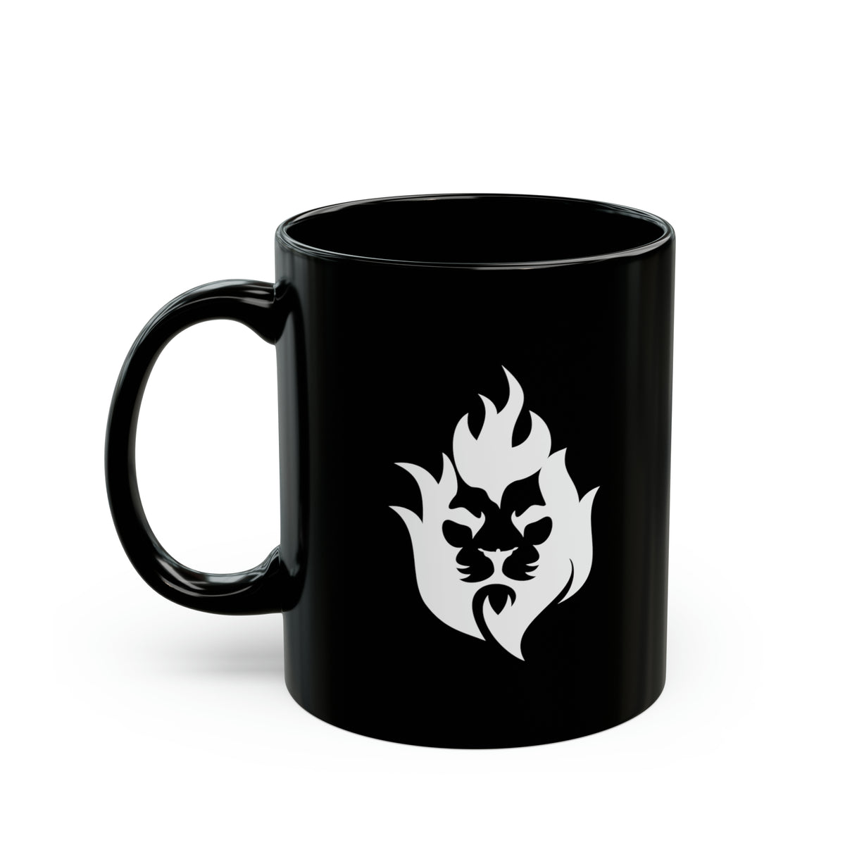 Lion Fire - Black Mug