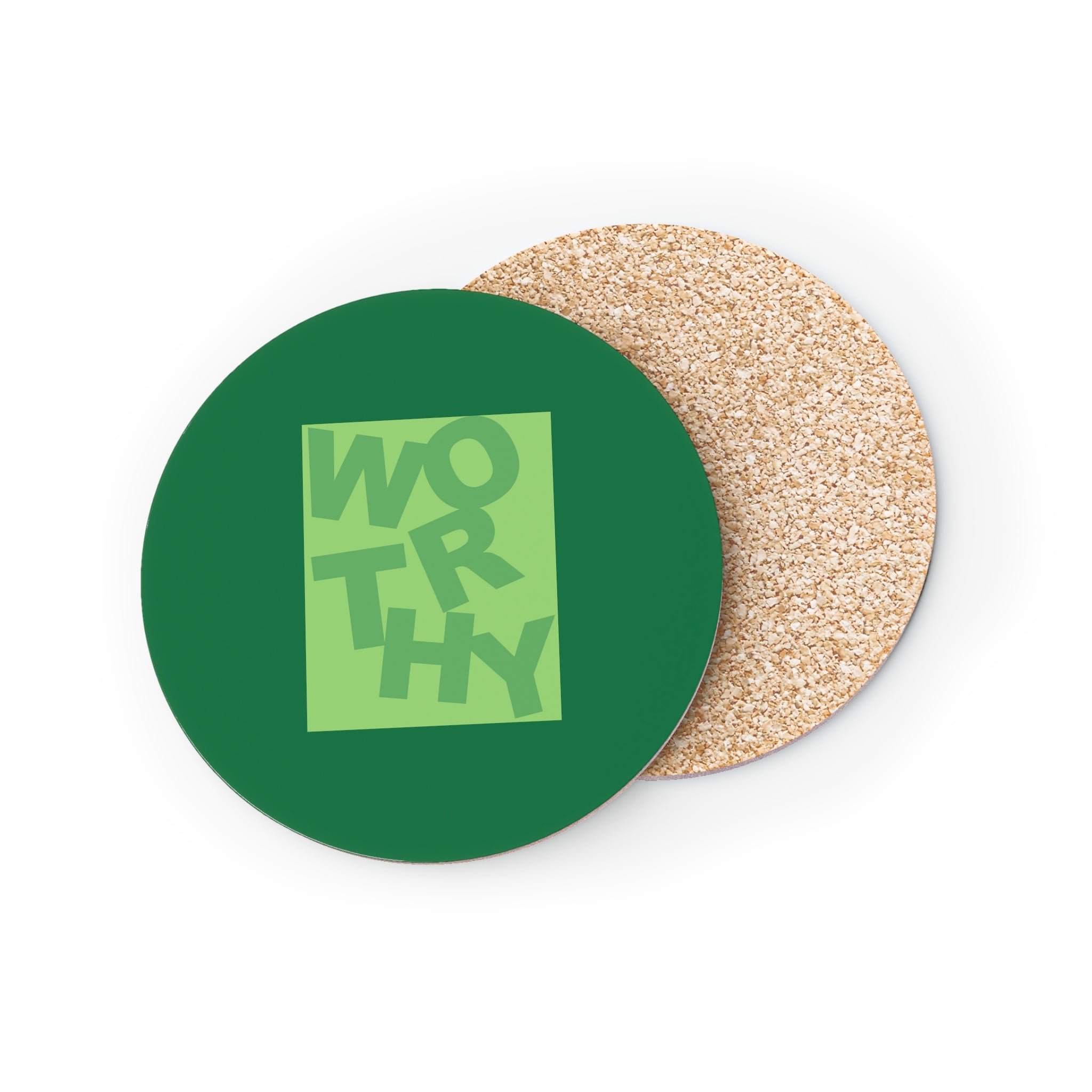 Worthy, Green - Coaster