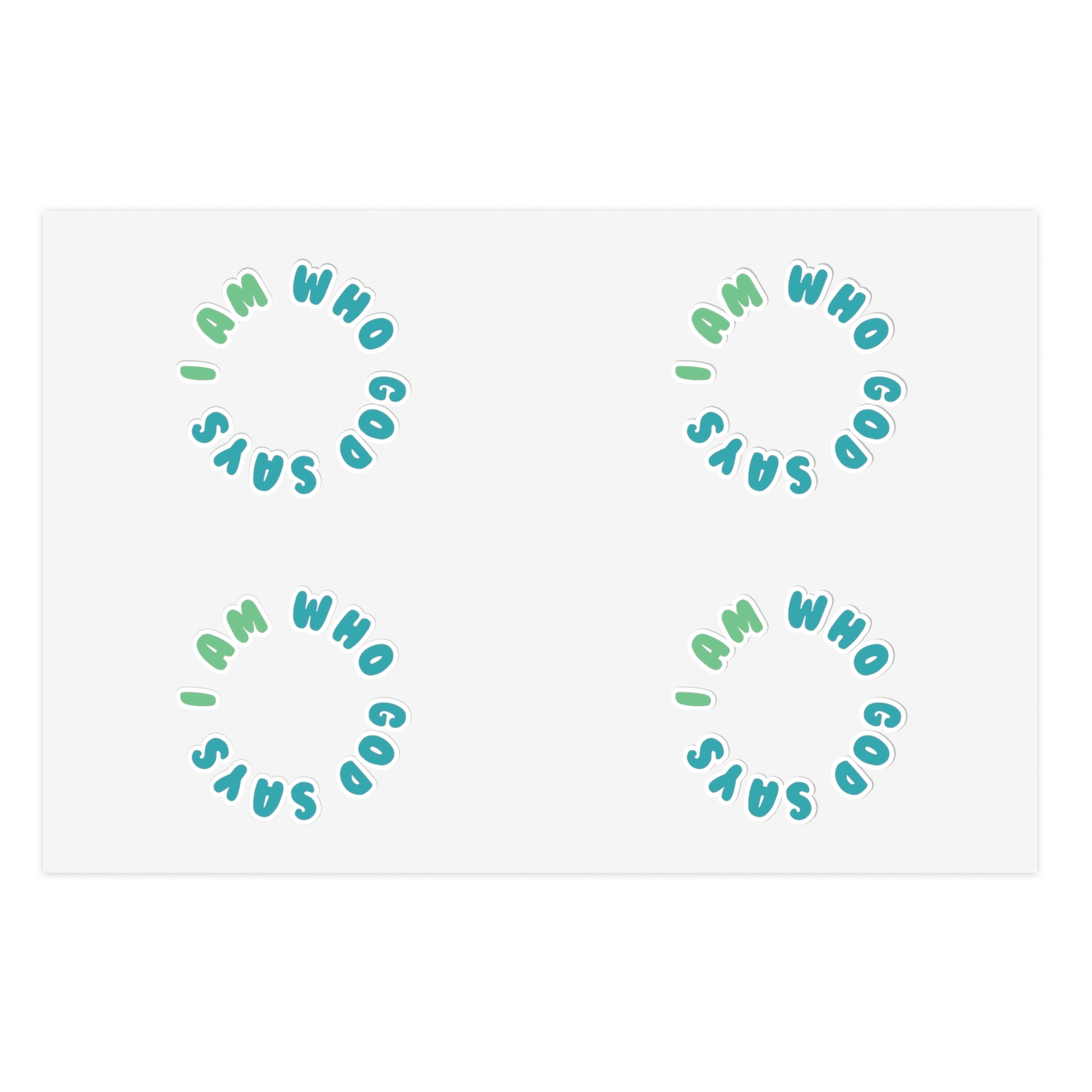 I Am Who God Says - Sticker Sheet