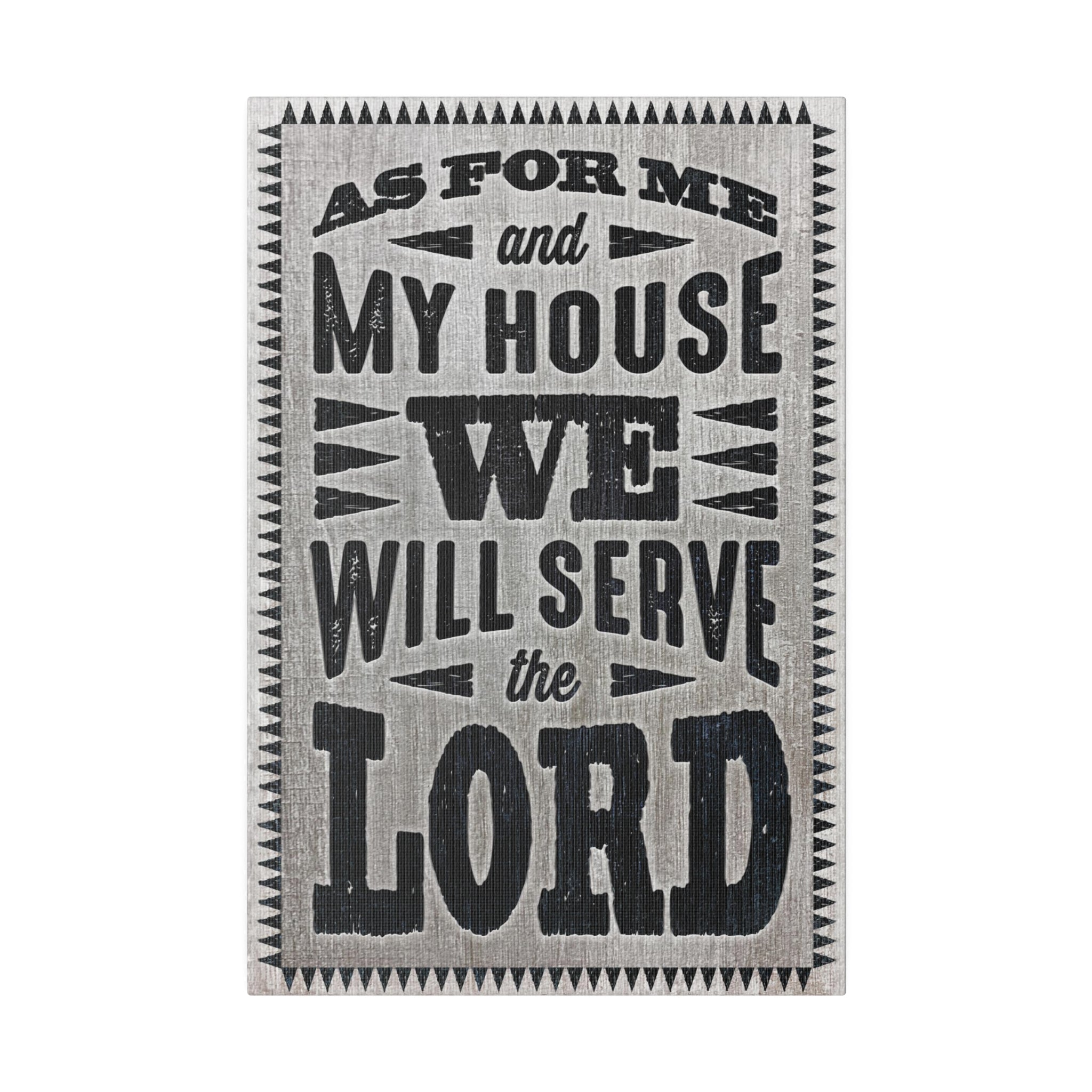 Christian Wall Decor - As For Me and My House - Canvas Sign