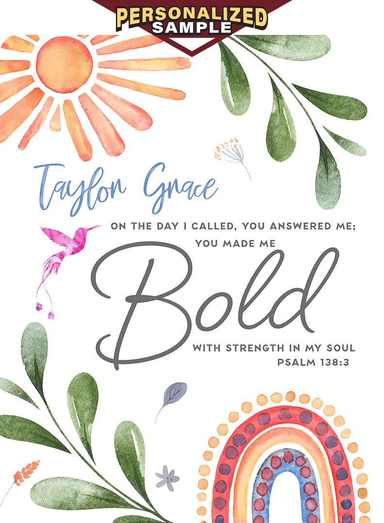 Christian Wall Decor - Bold - Metal Sign