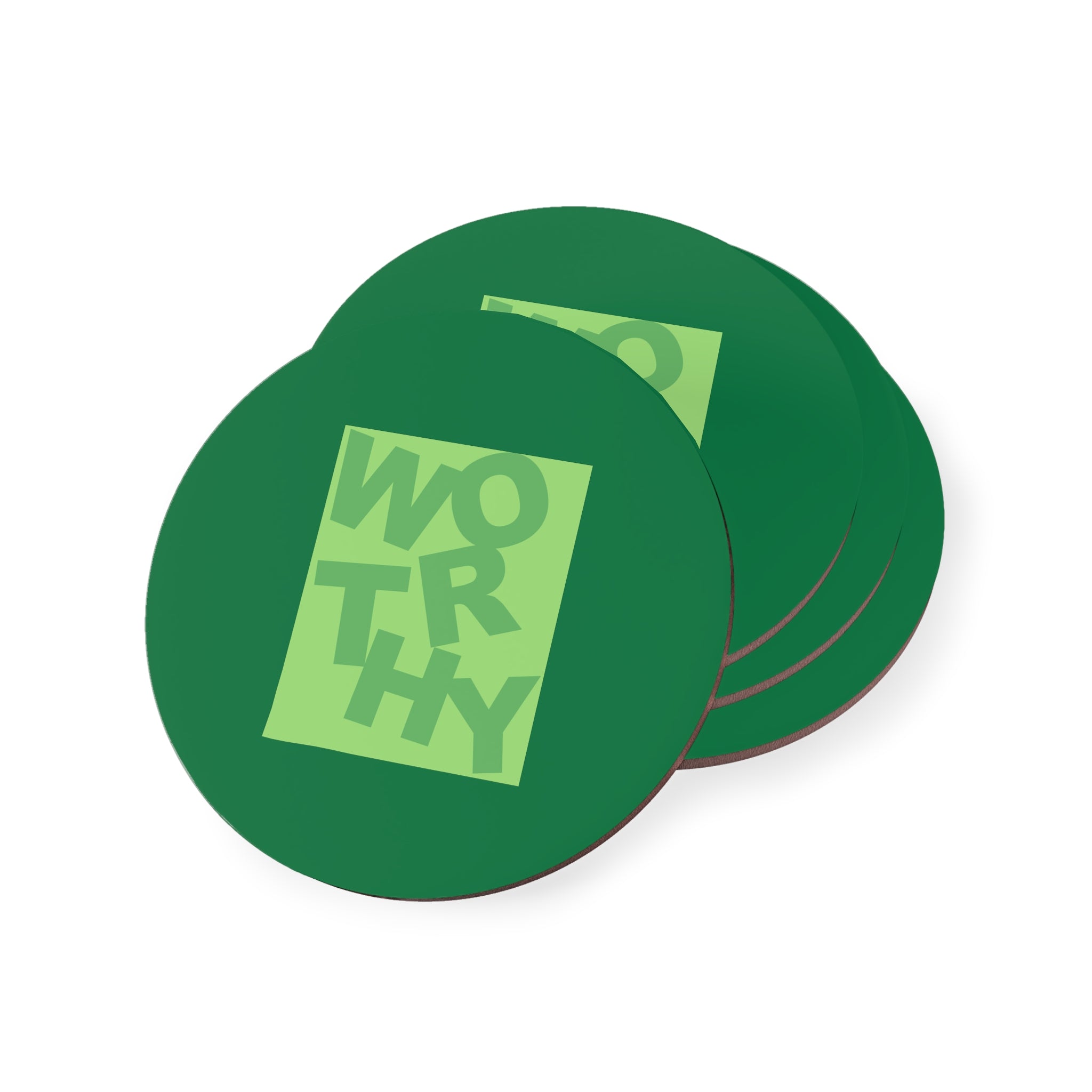 Worthy, Green - Coaster