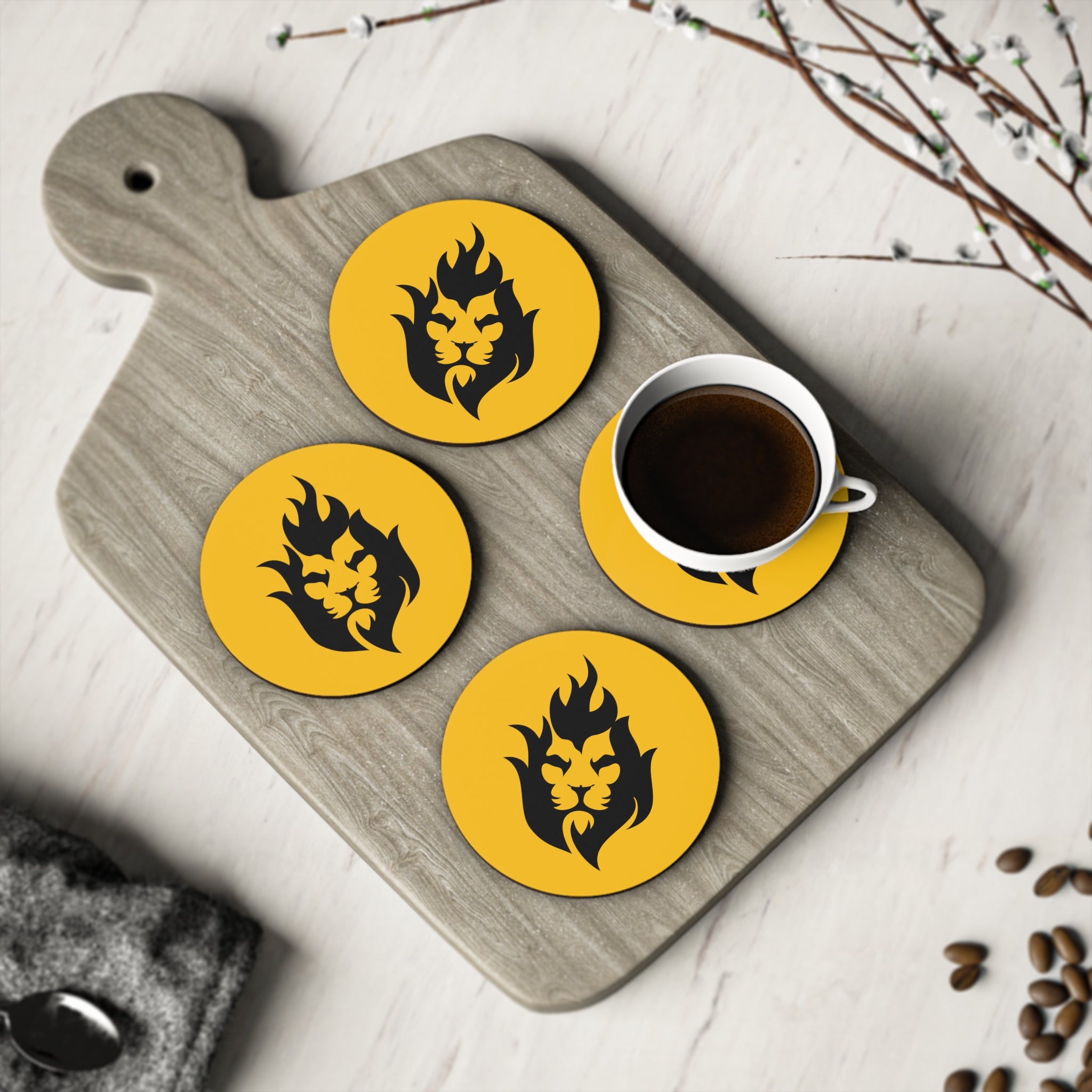 Lion Fire - Coasters