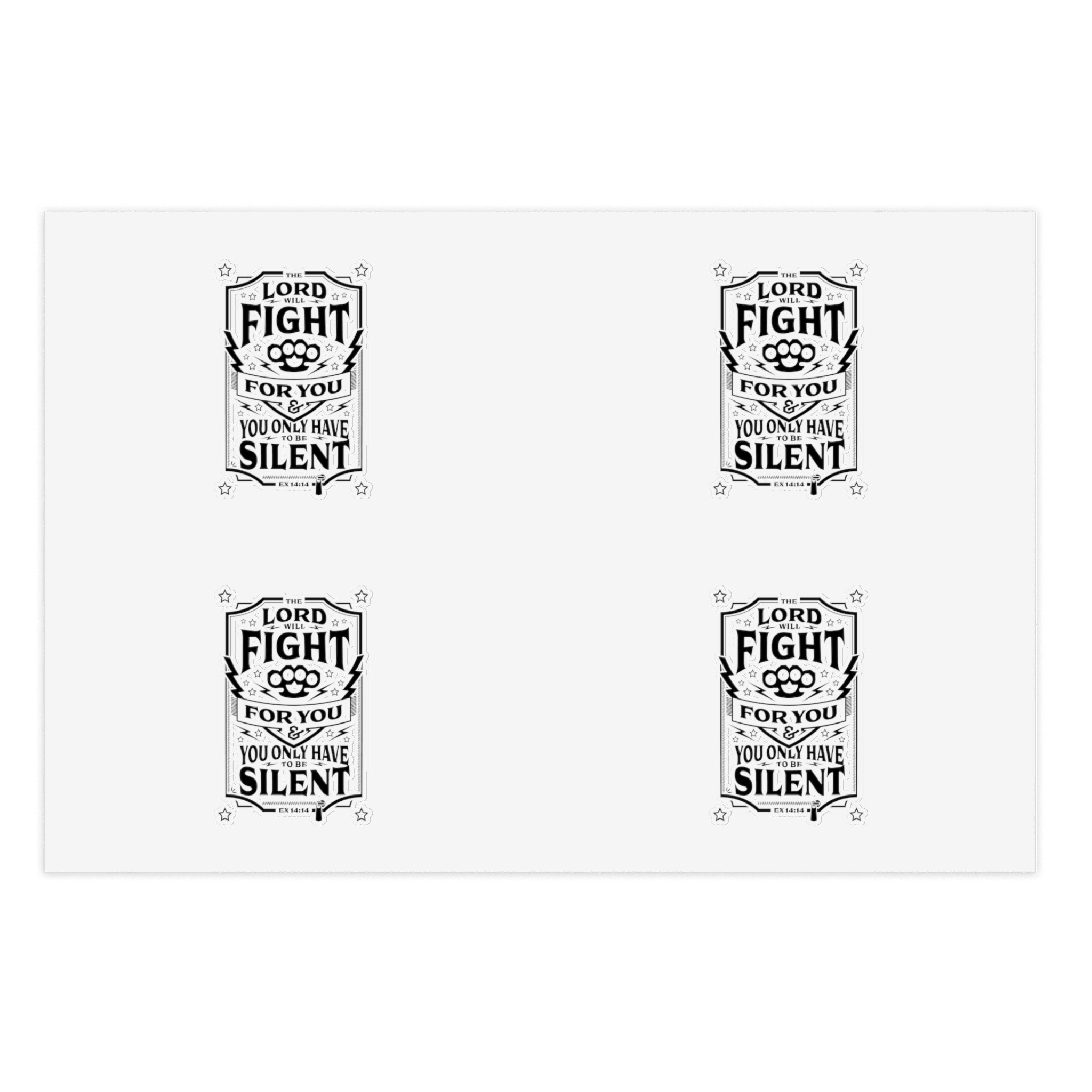 The Lord Will Fight For You - Sticker Sheet