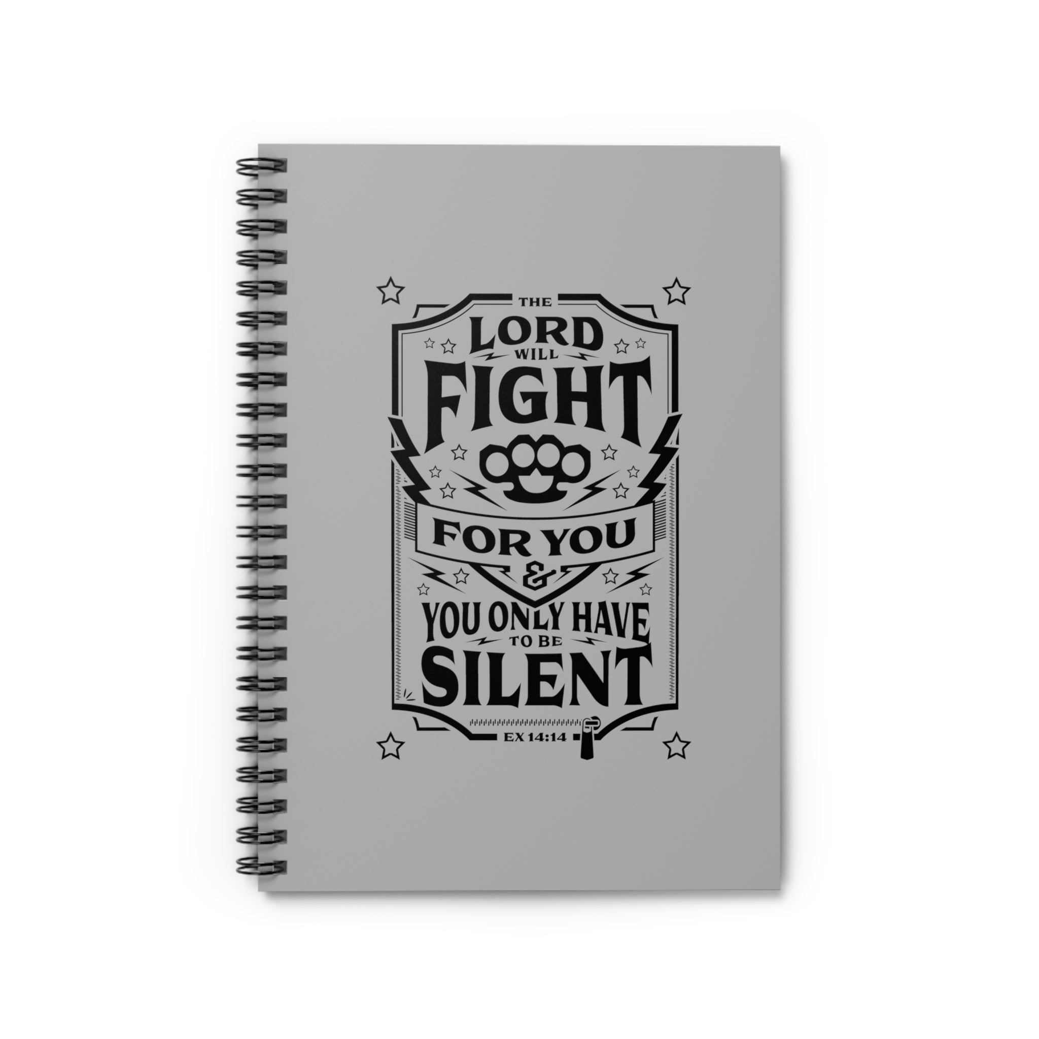 The Lord Will Fight For You - Spiral Notebook