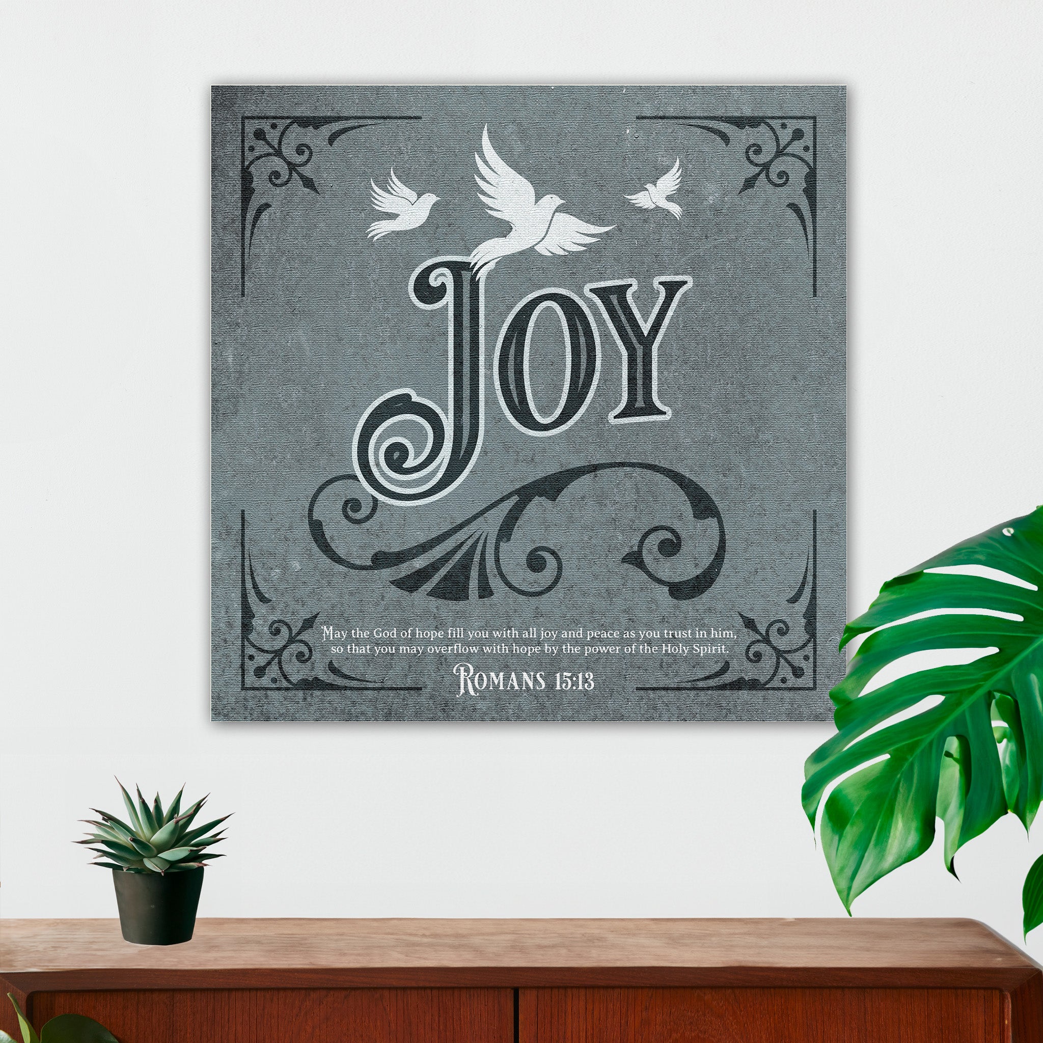 Christian Wall Decor - Joy - Canvas Sign