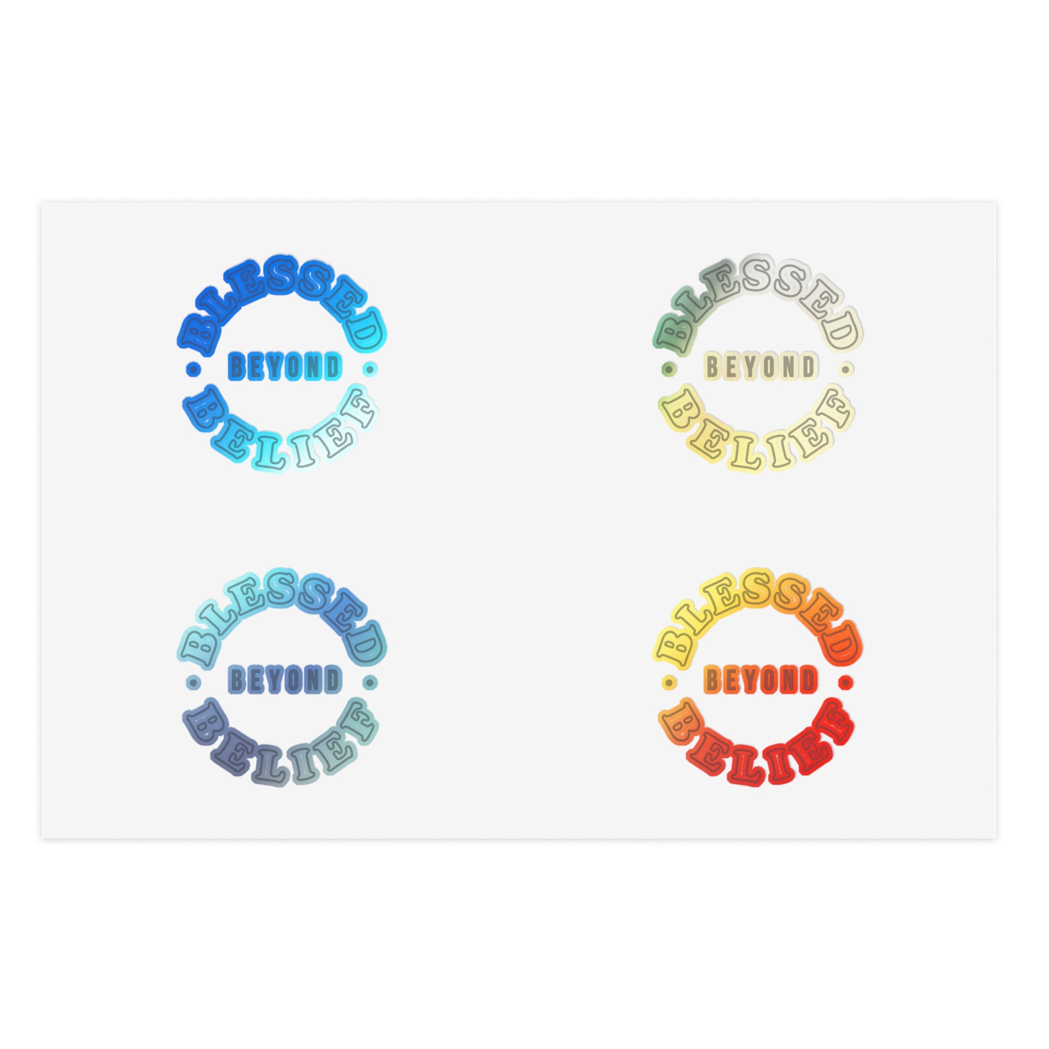 Blessed Beyond Belief - Sticker Sheets