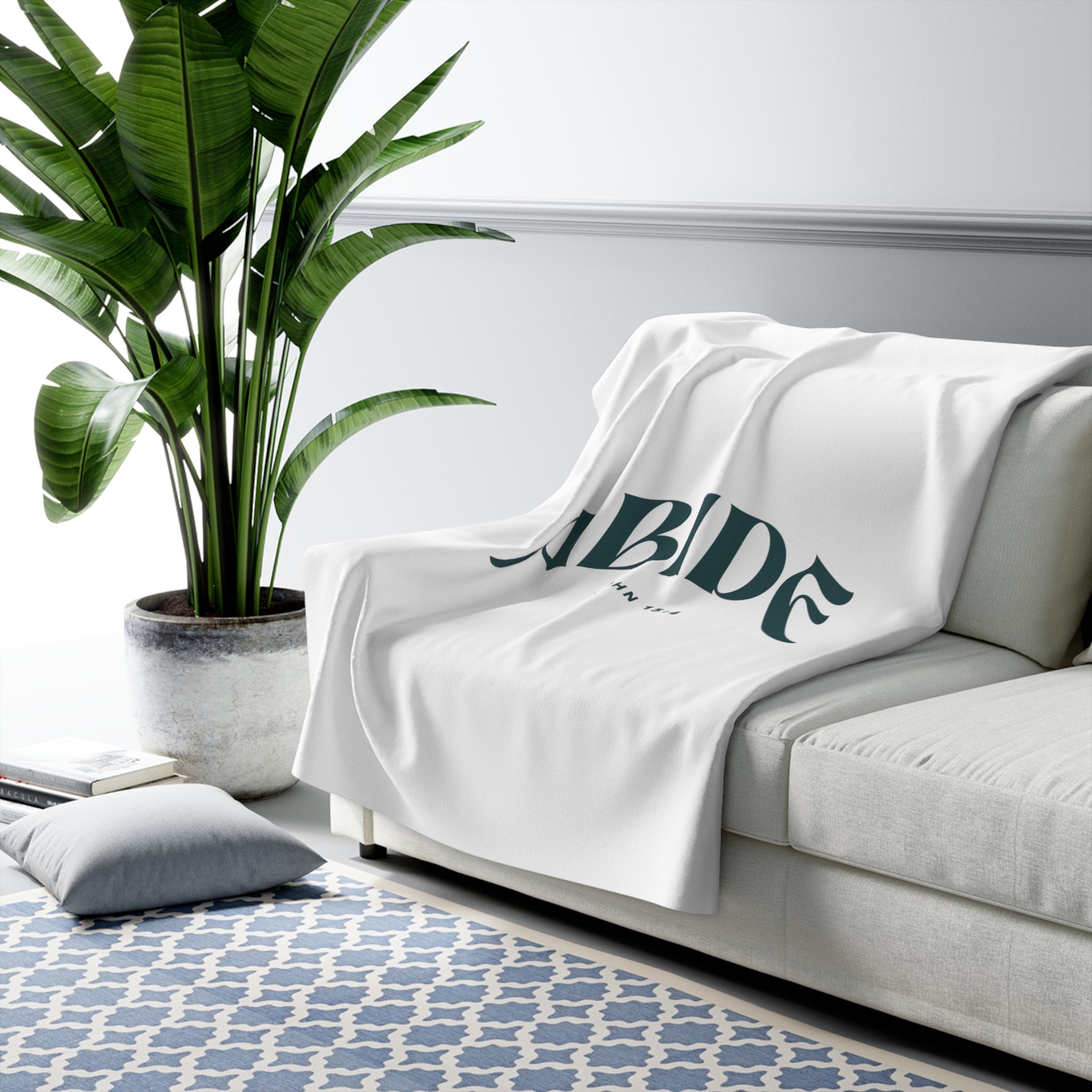Abide John 15:4 - Sherpa Blanket