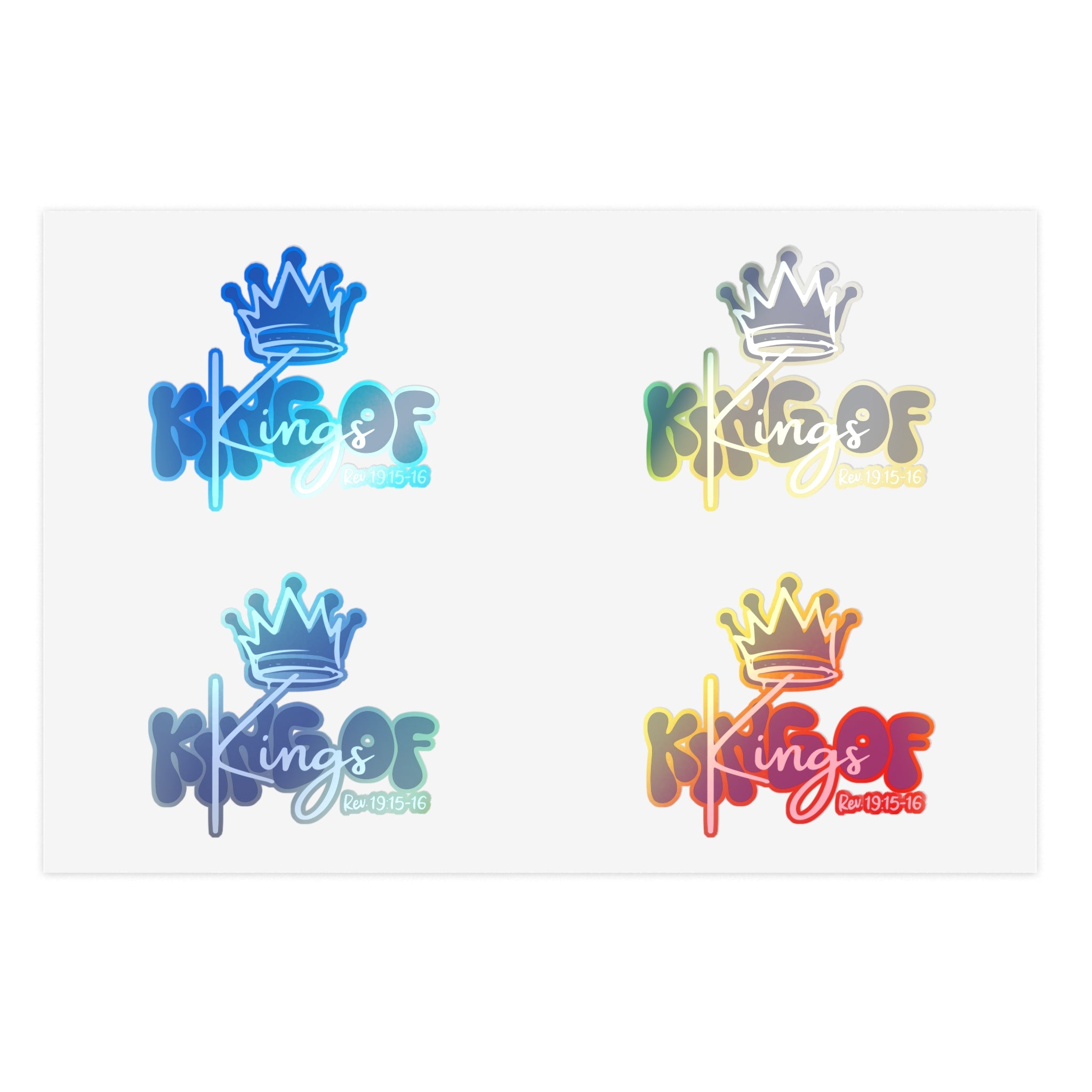 King Of Kings, Blue - Sticker Sheet