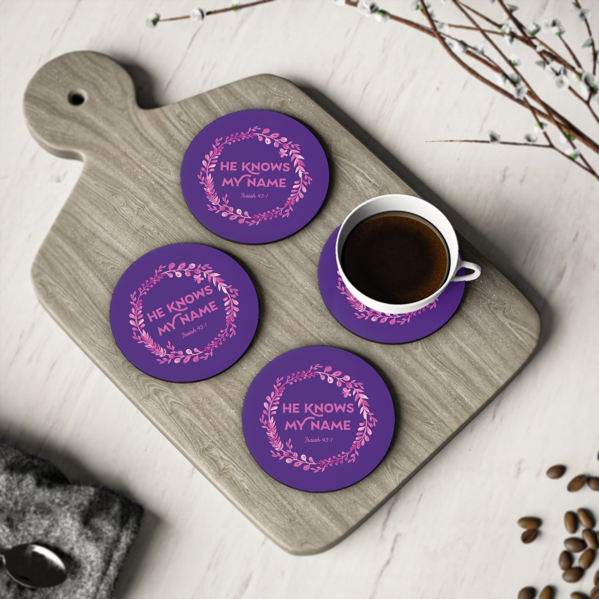 He Knows My Name - Coaster