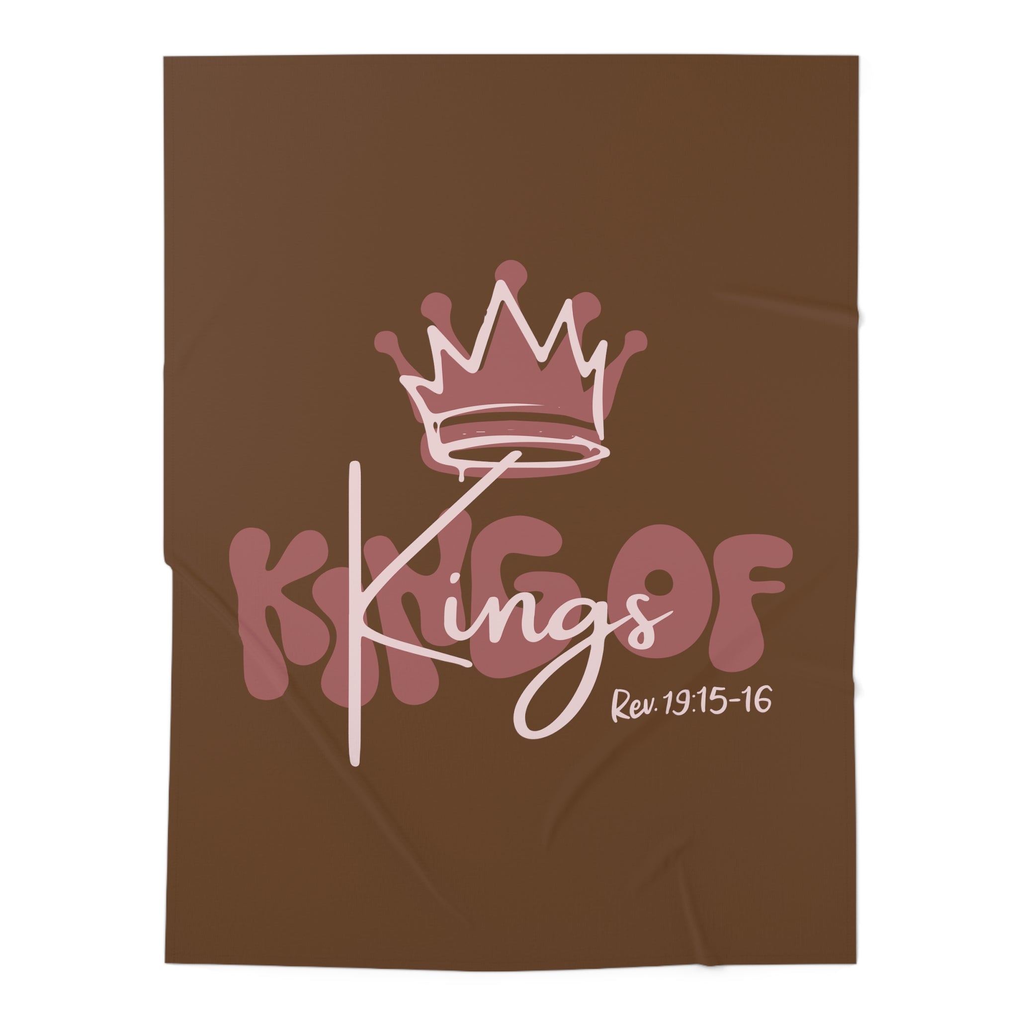 King Of Kings, Pink - Baby Swaddle Blanket