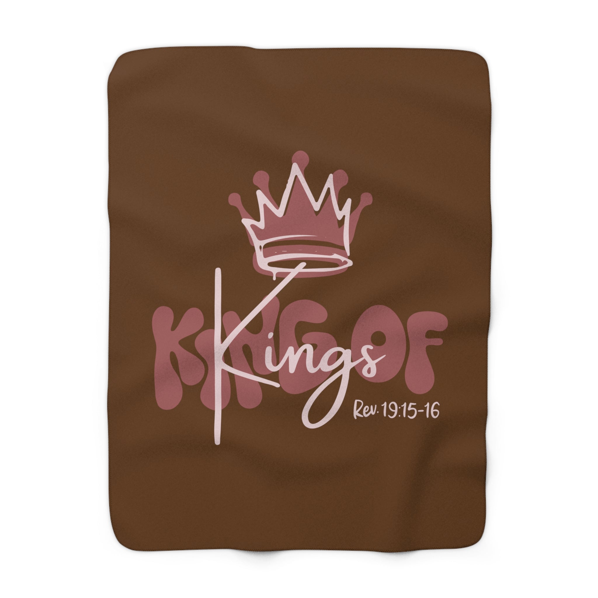 King Of Kings, Pink - Sherpa Blanket