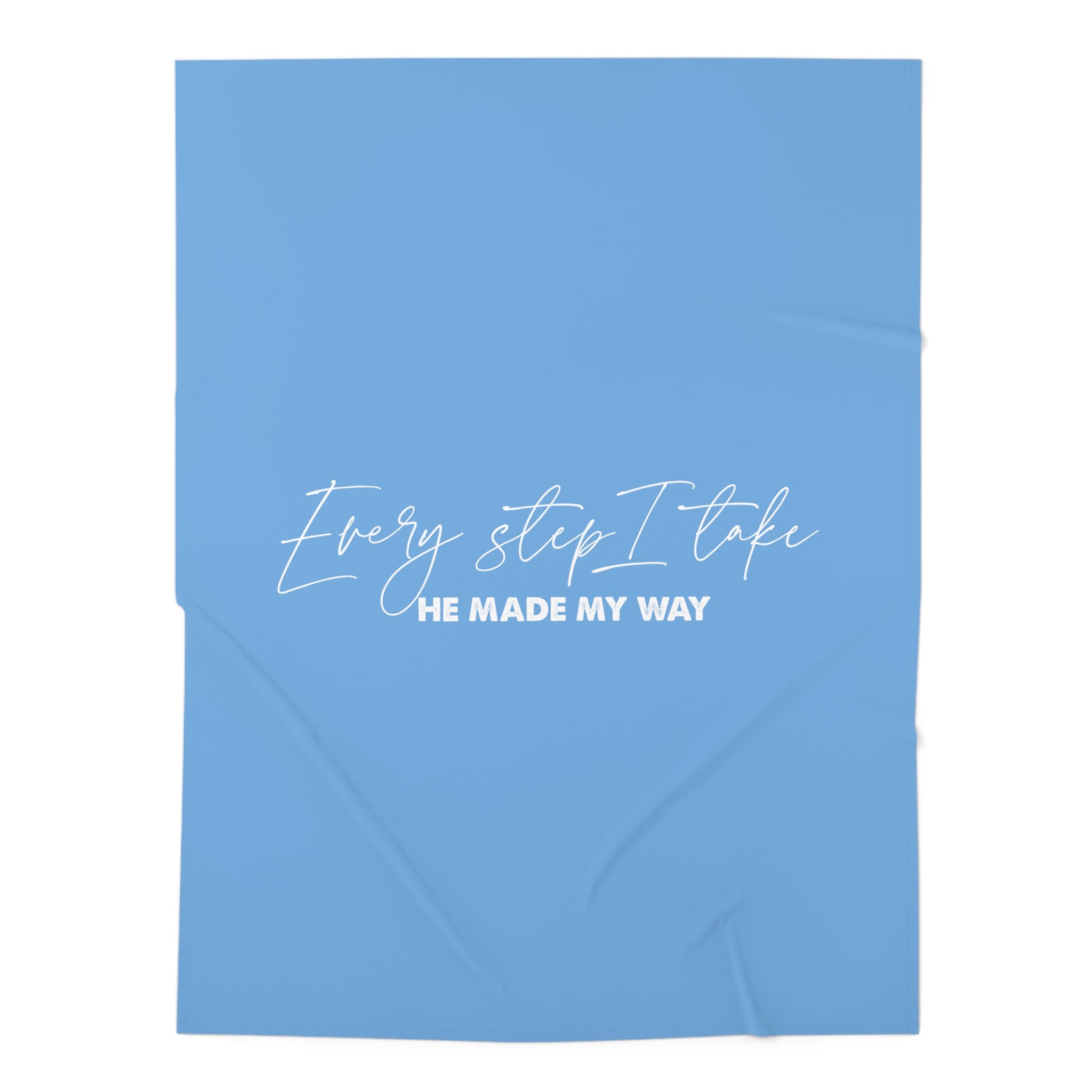 Every Step I Take, He Made My Way - Baby Swaddle Blanket