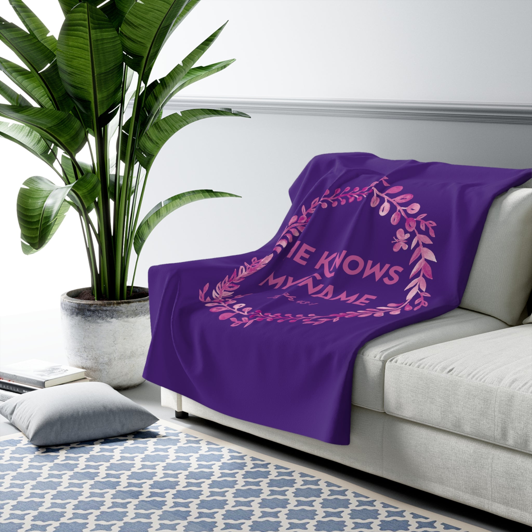He Knows My Name - Sherpa Blanket