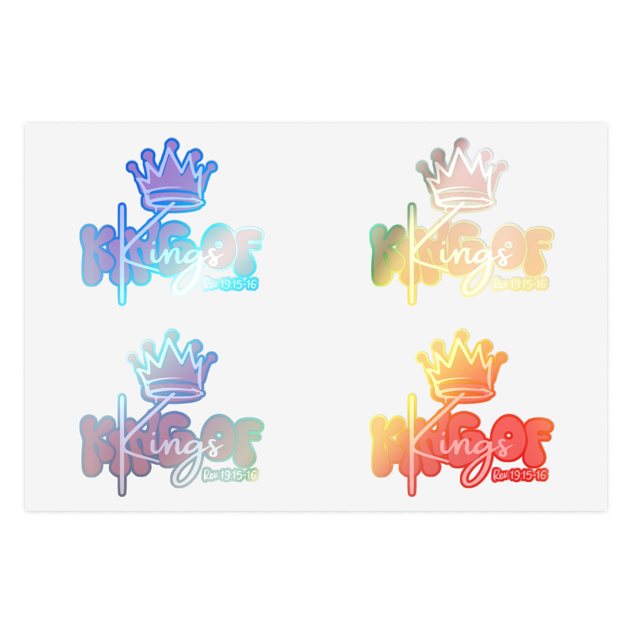 King Of Kings, Pink - Sticker Sheet
