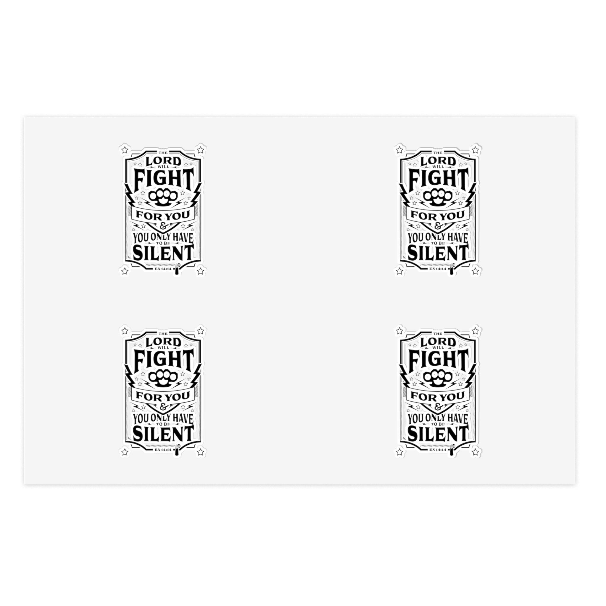 The Lord Will Fight For You - Sticker Sheet