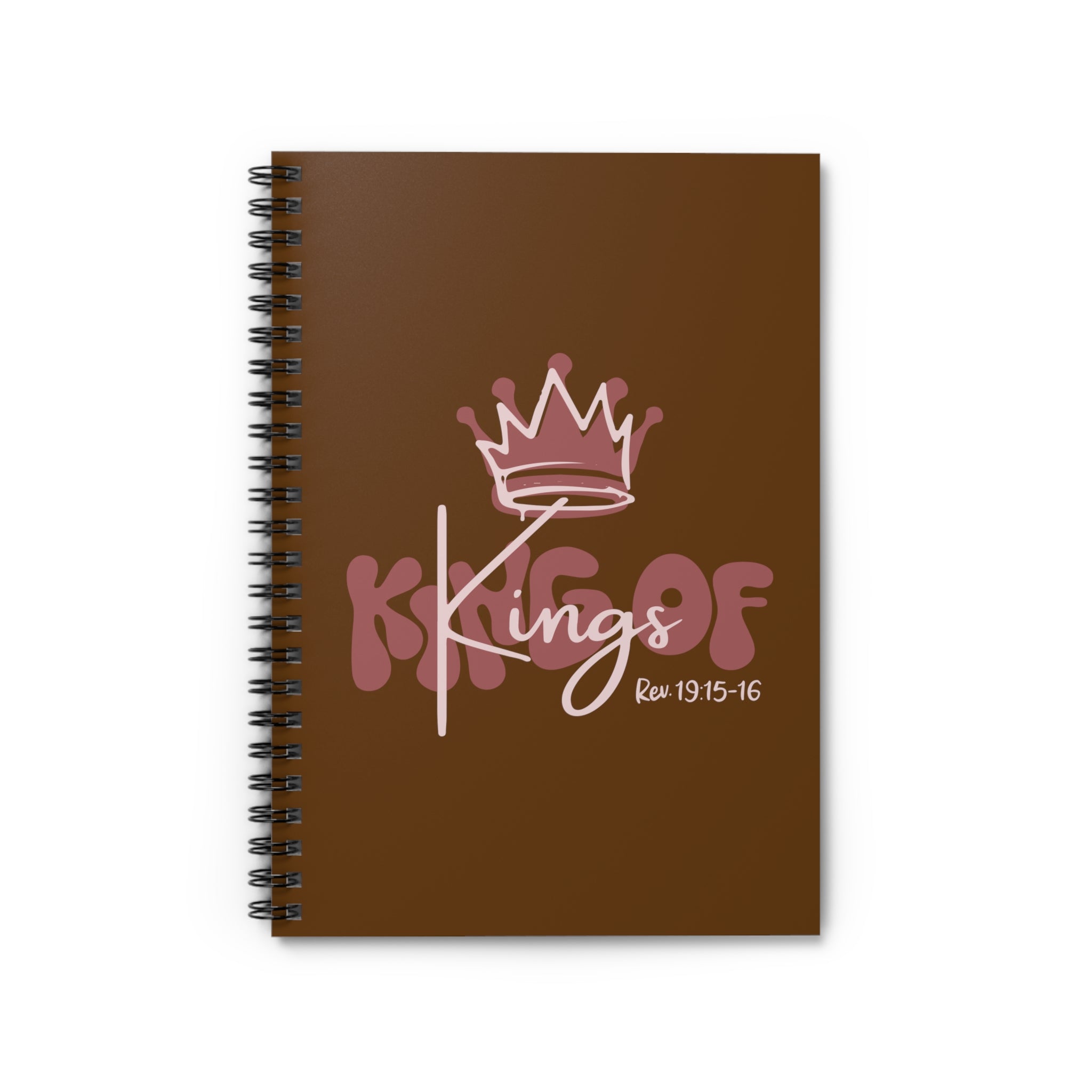 King Of Kings, Pink - Spiral Notebook