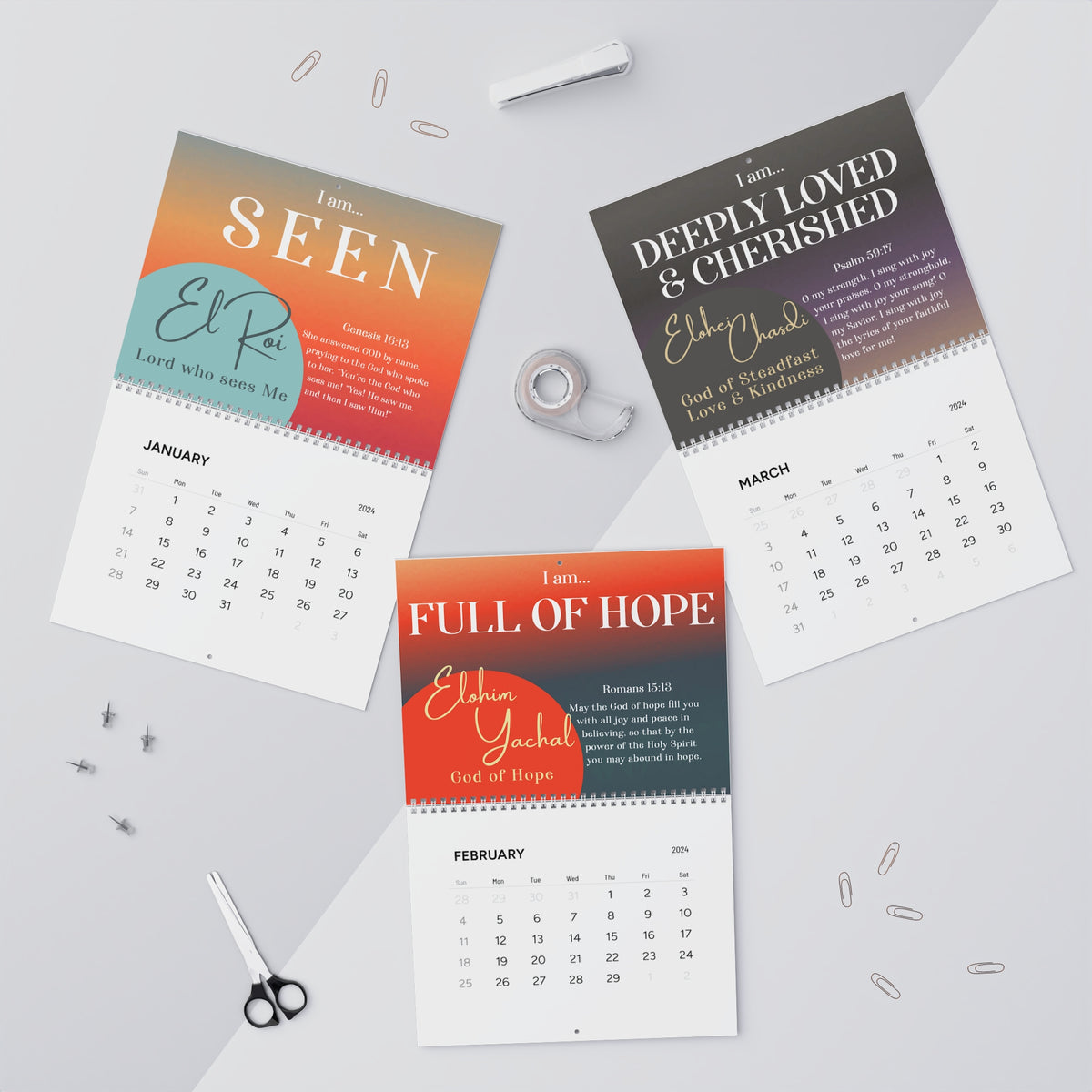 I AM Wall Calendars (2024) Gifts