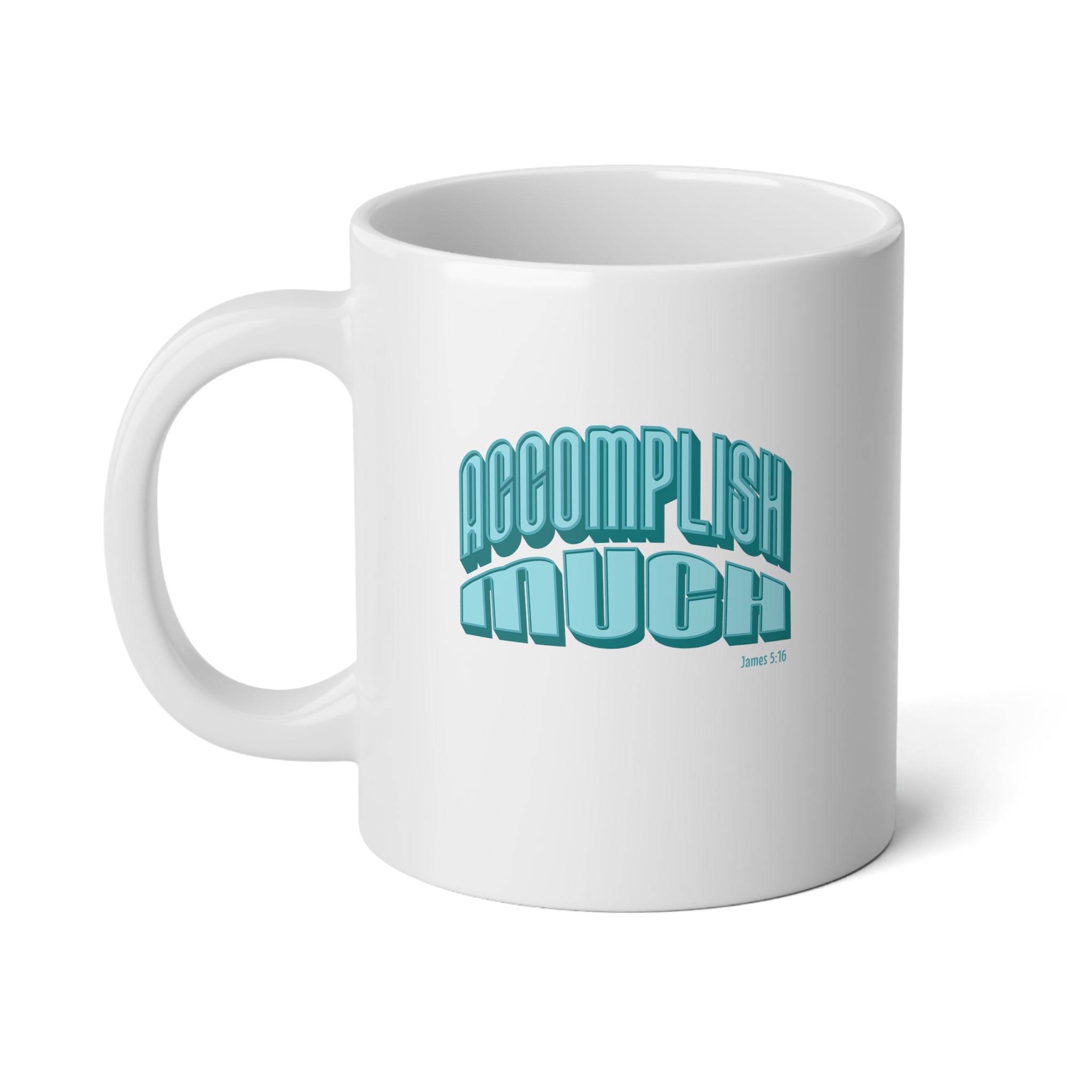 Accomplish Much, Blue - Jumbo Mug