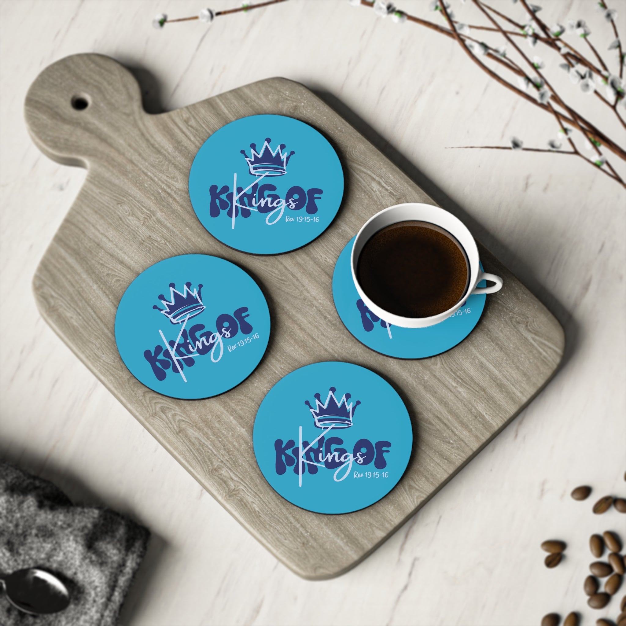 King Of Kings, Blue - Coaster