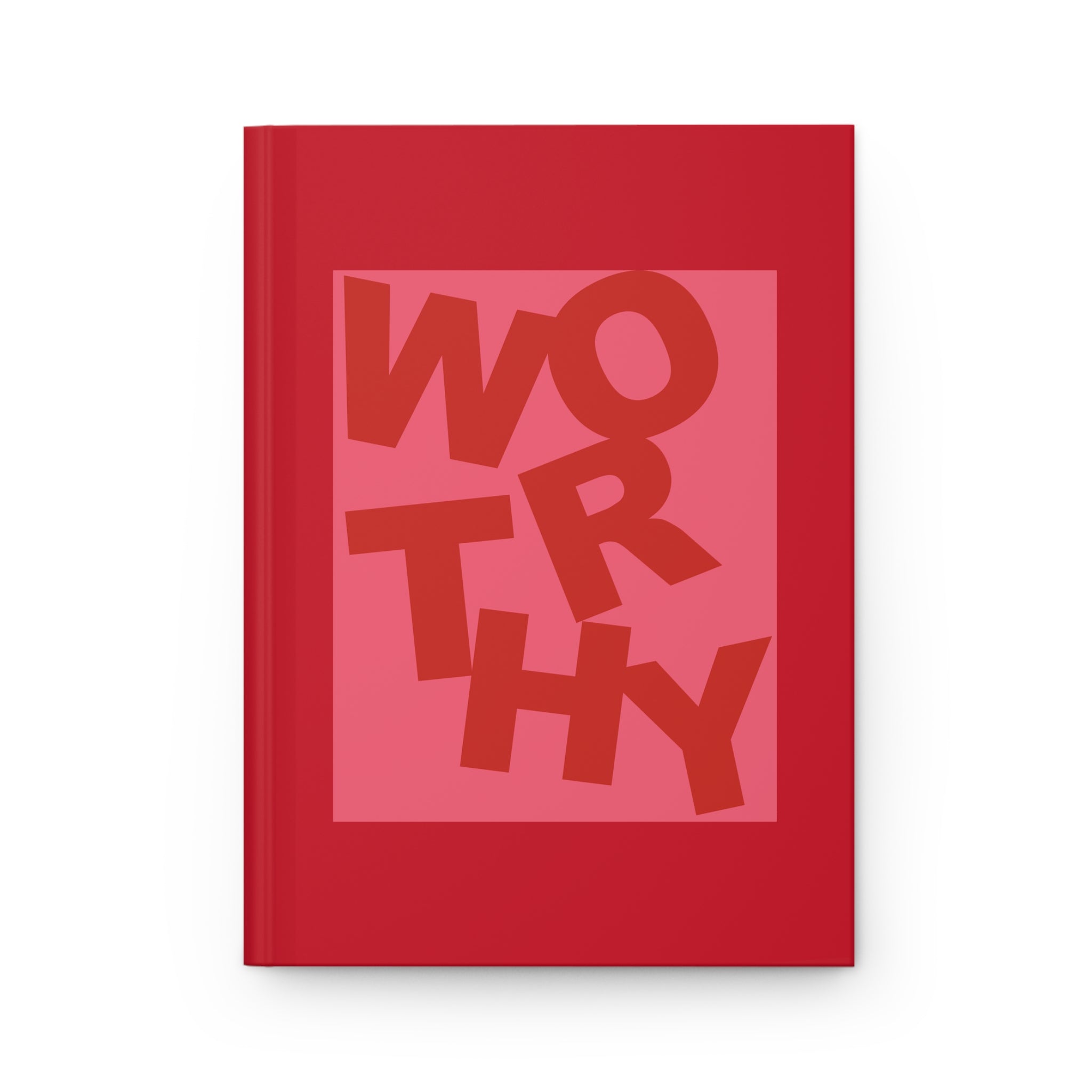 Worthy, Red - Hardcover Journal