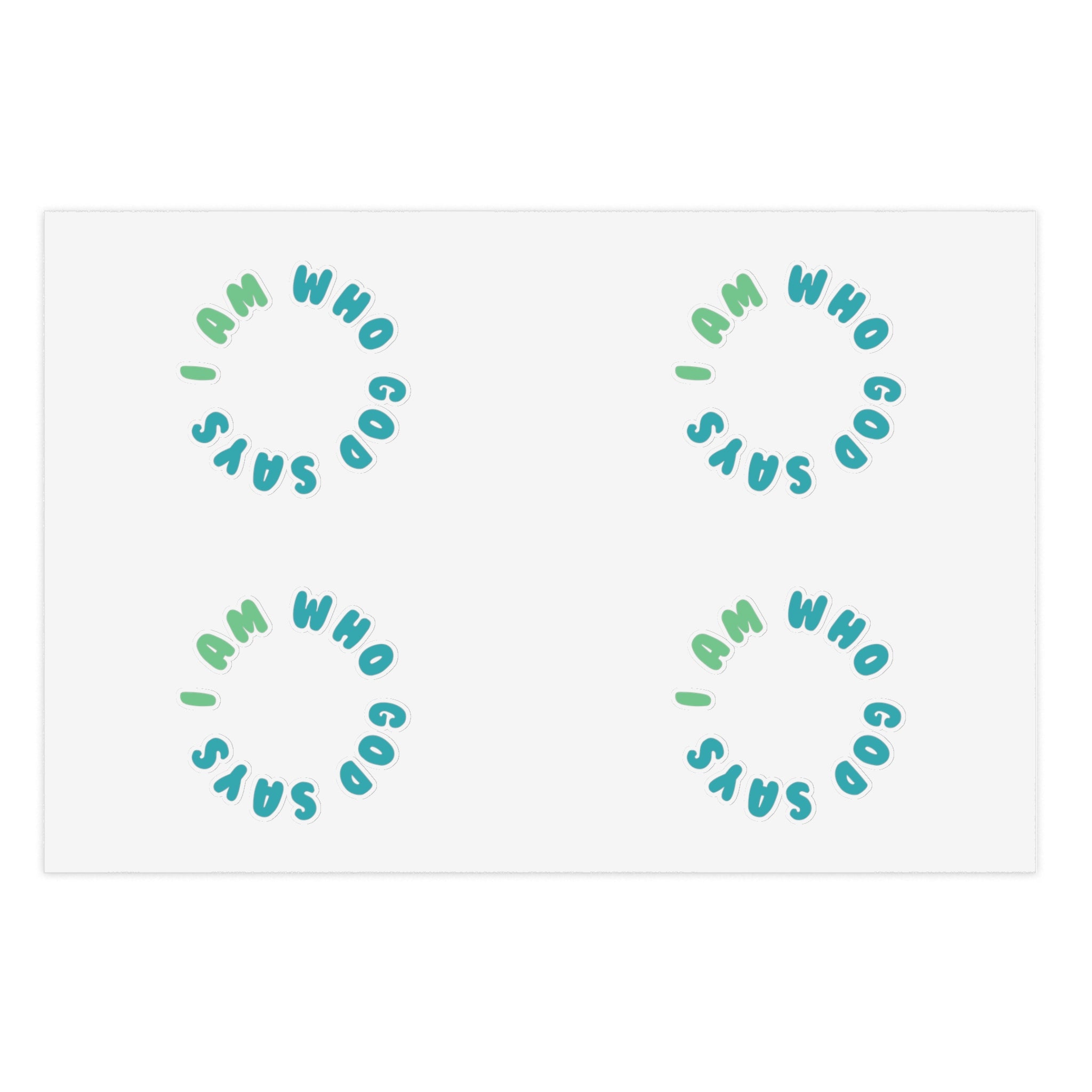 I Am Who God Says - Sticker Sheet