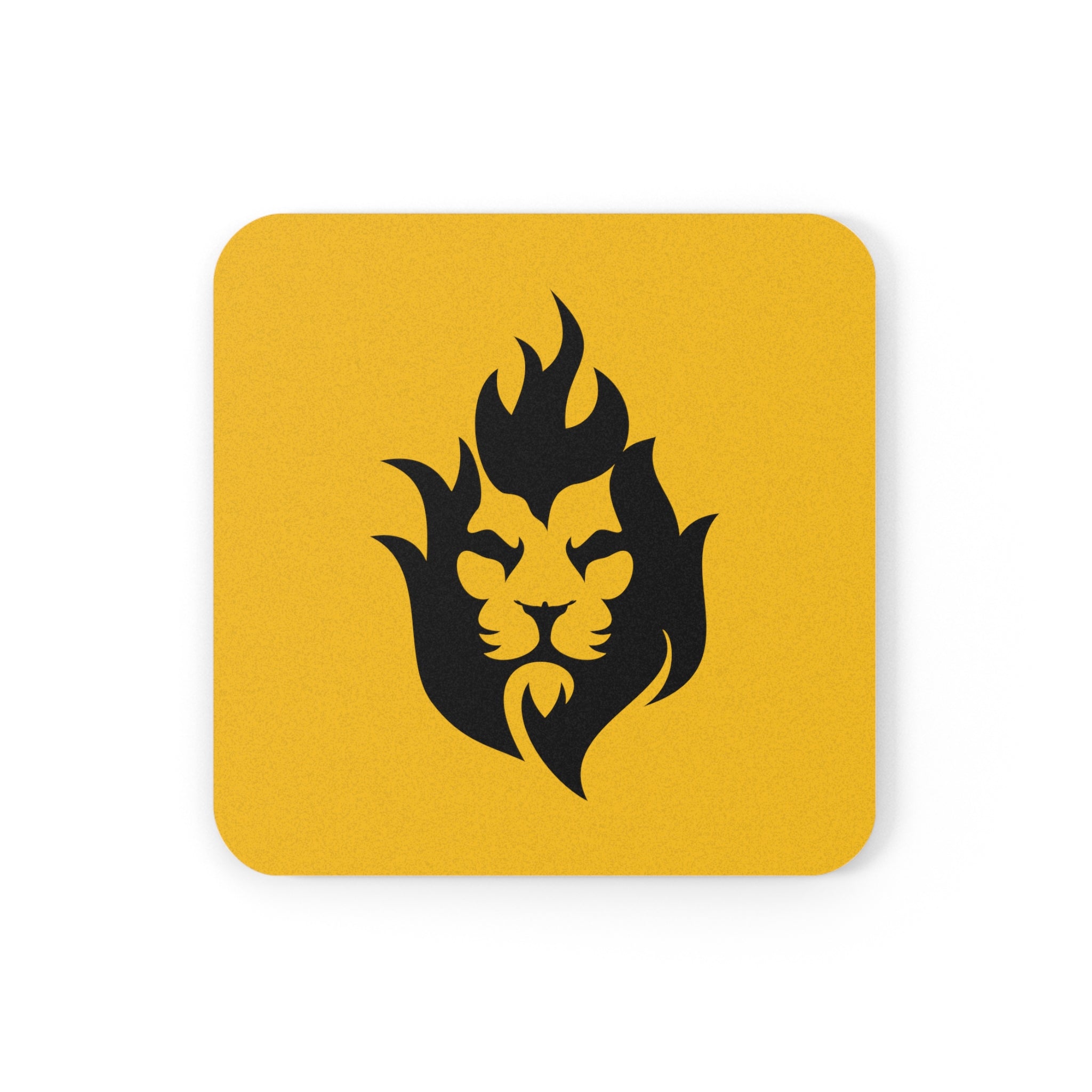 Lion Fire - Cork Back Coaster