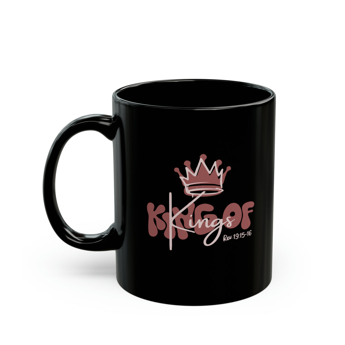 King Of Kings ,Red  - Black Mug