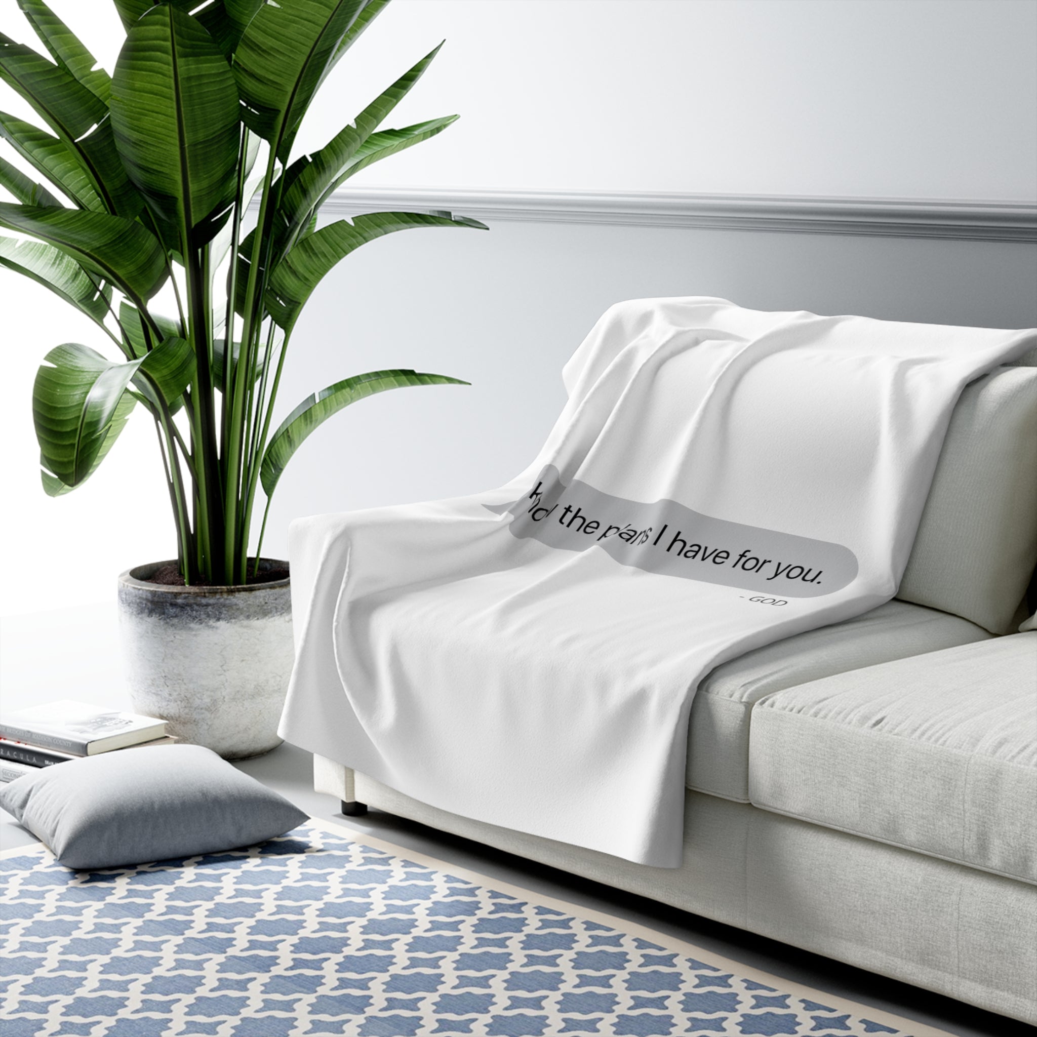 I Know The Plans - Sherpa Blanket