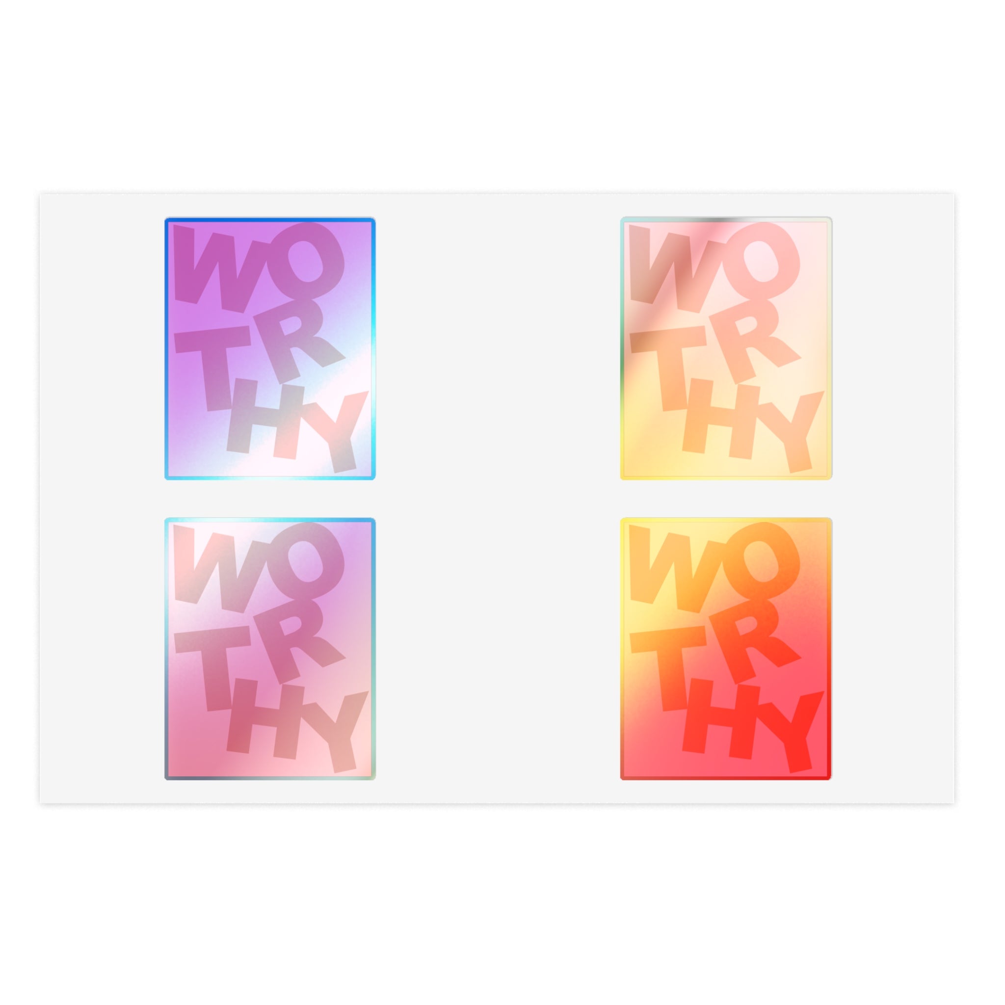 Worthy, Red - Sticker Sheet