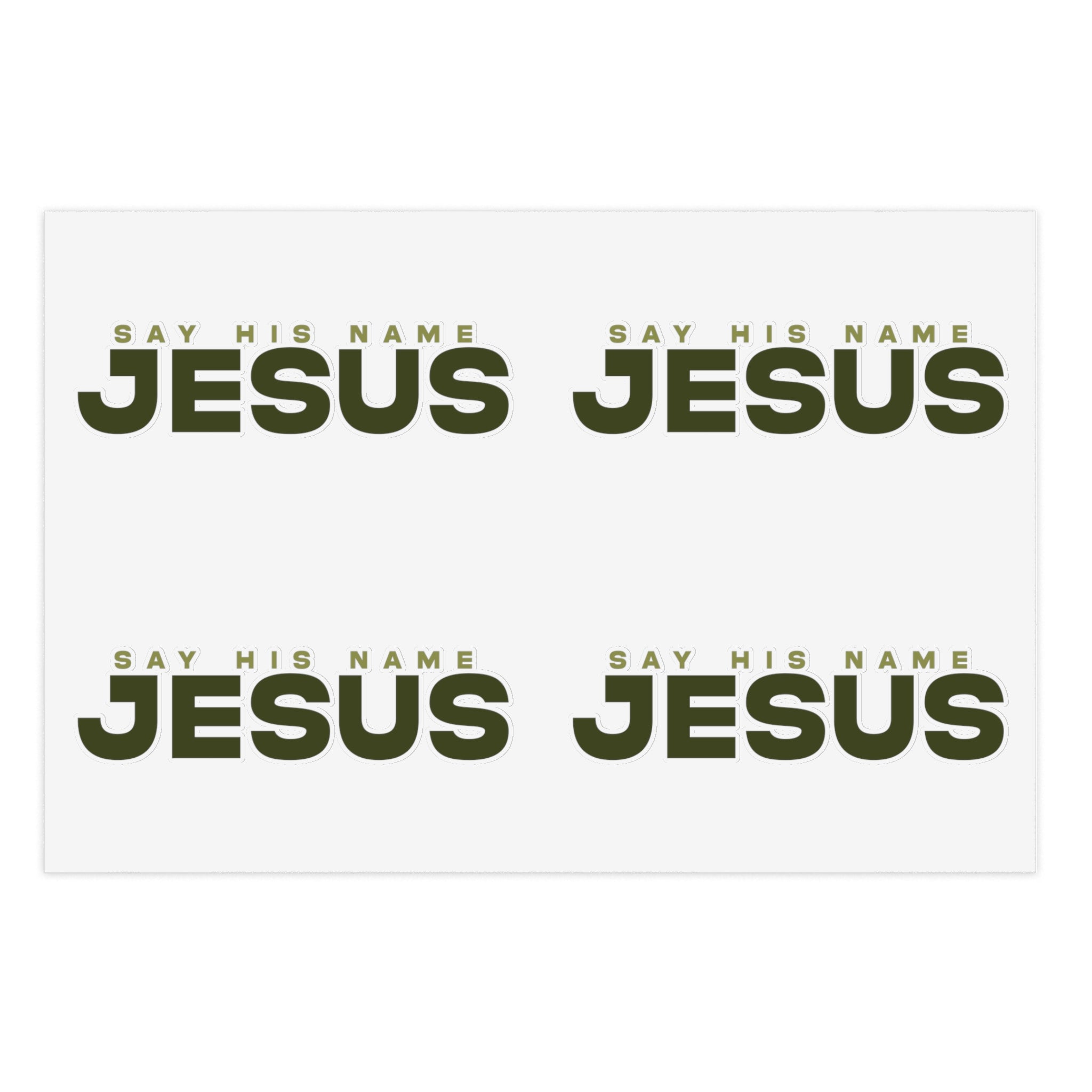 Say His Name Jesus - Sticker Sheets
