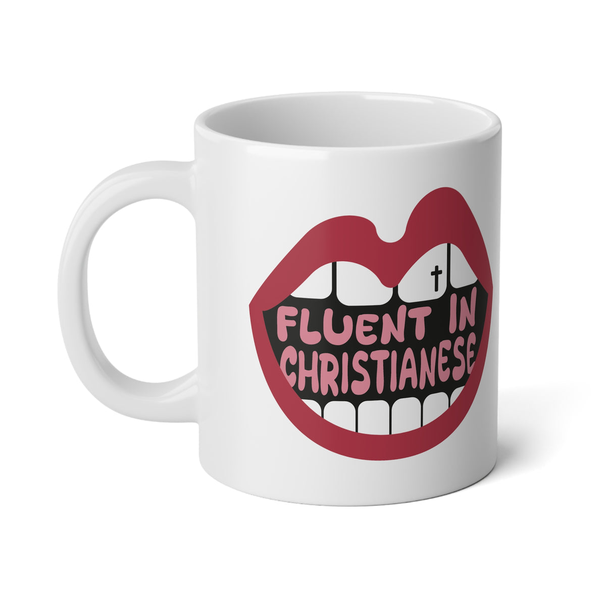 Fluent in Christianese - Jumbo Mug