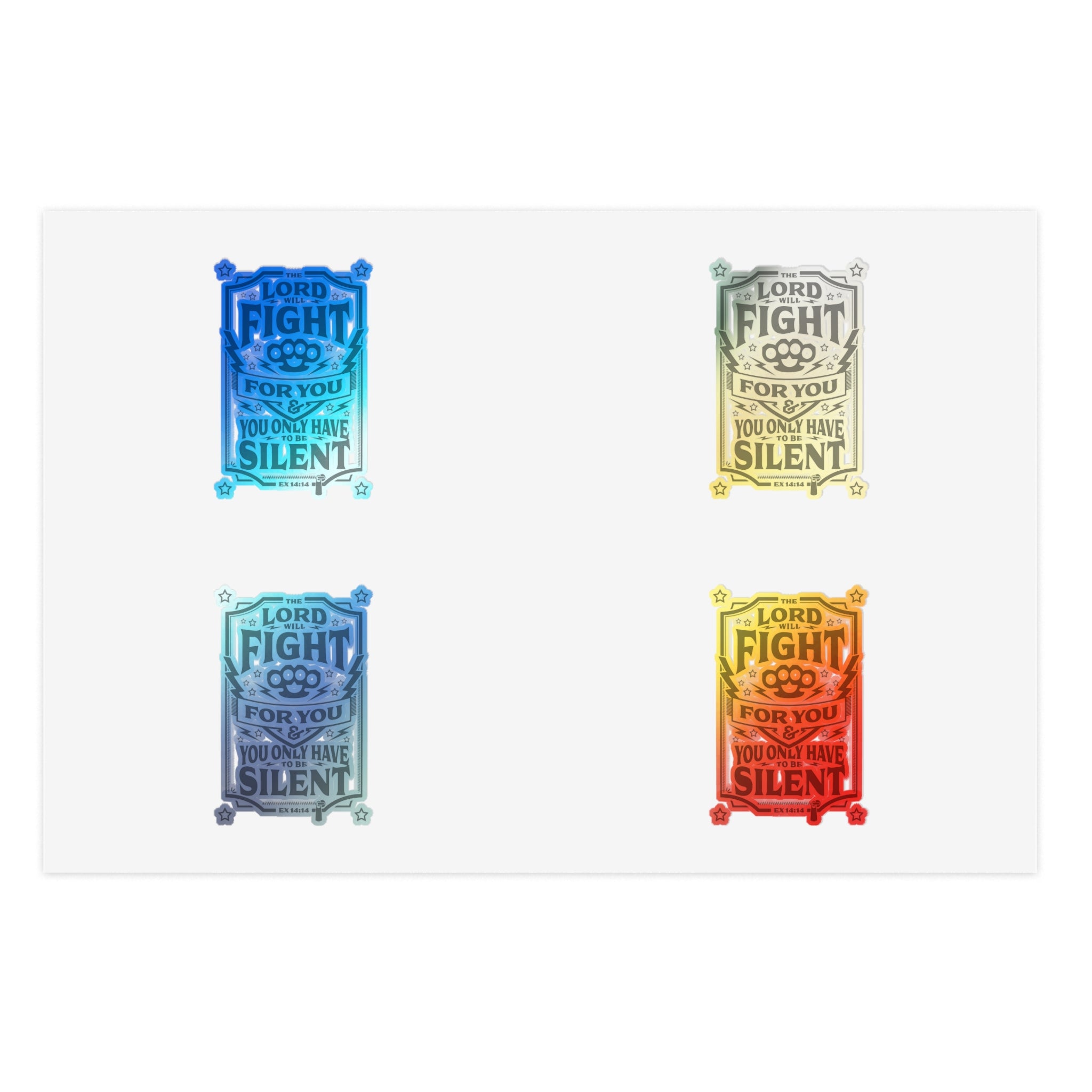 The Lord Will Fight For You - Sticker Sheet