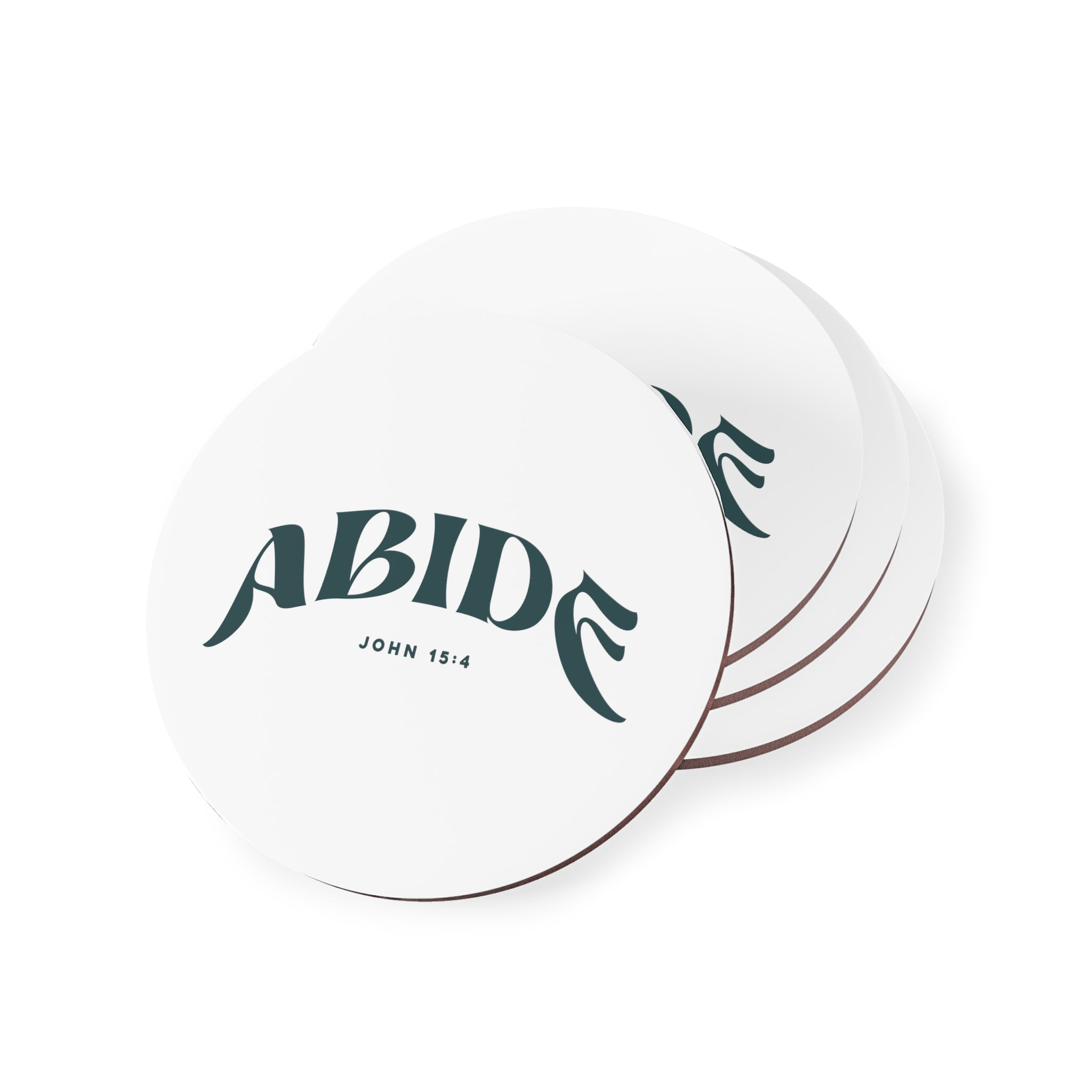 Abide John 15-4 - Coaster