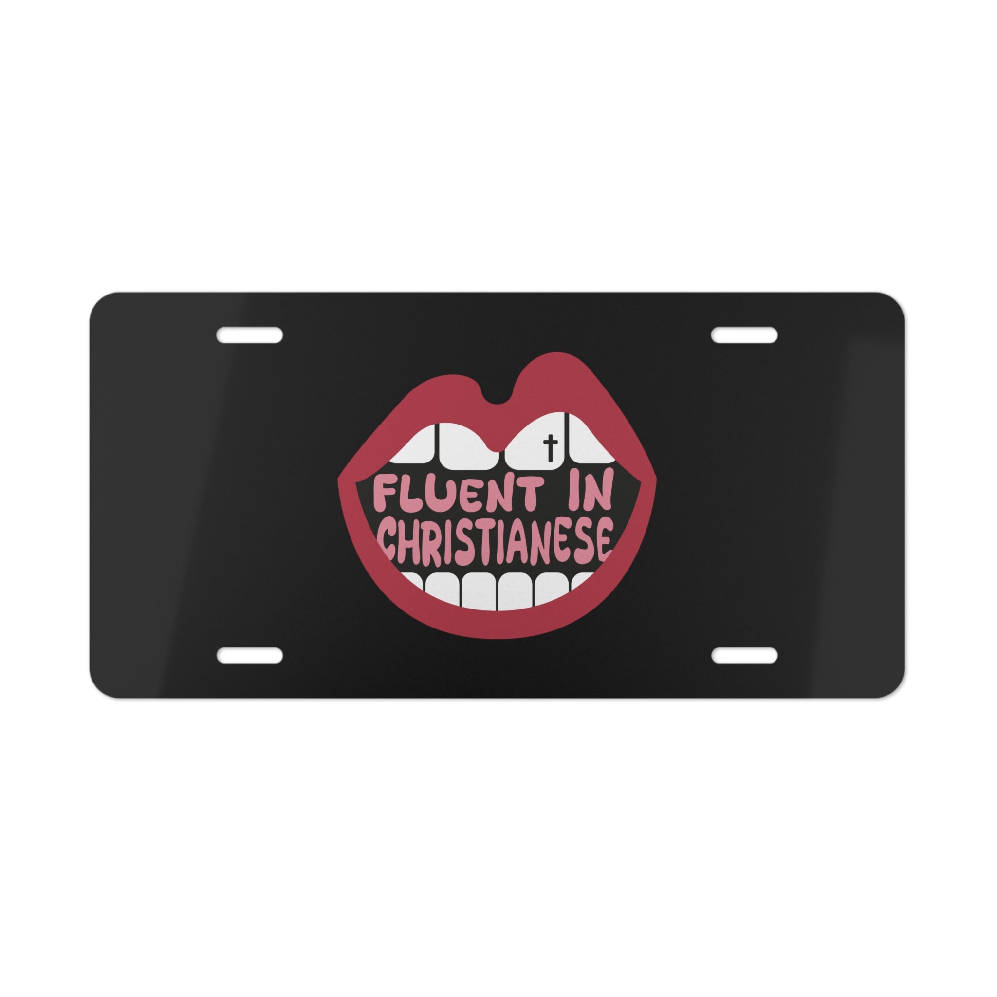 Fluent in Christianese - Vanity Plate