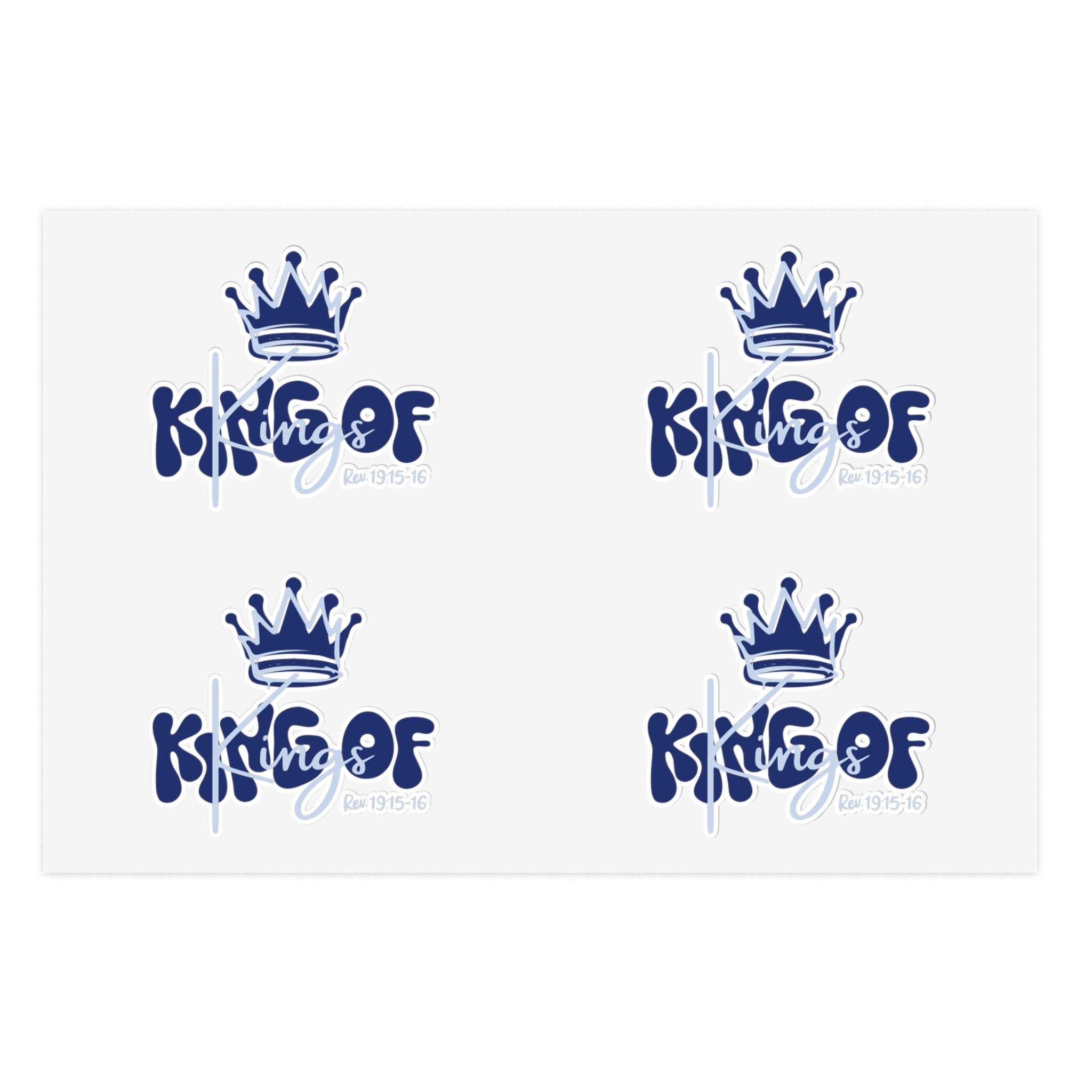 King Of Kings, Blue - Sticker Sheet