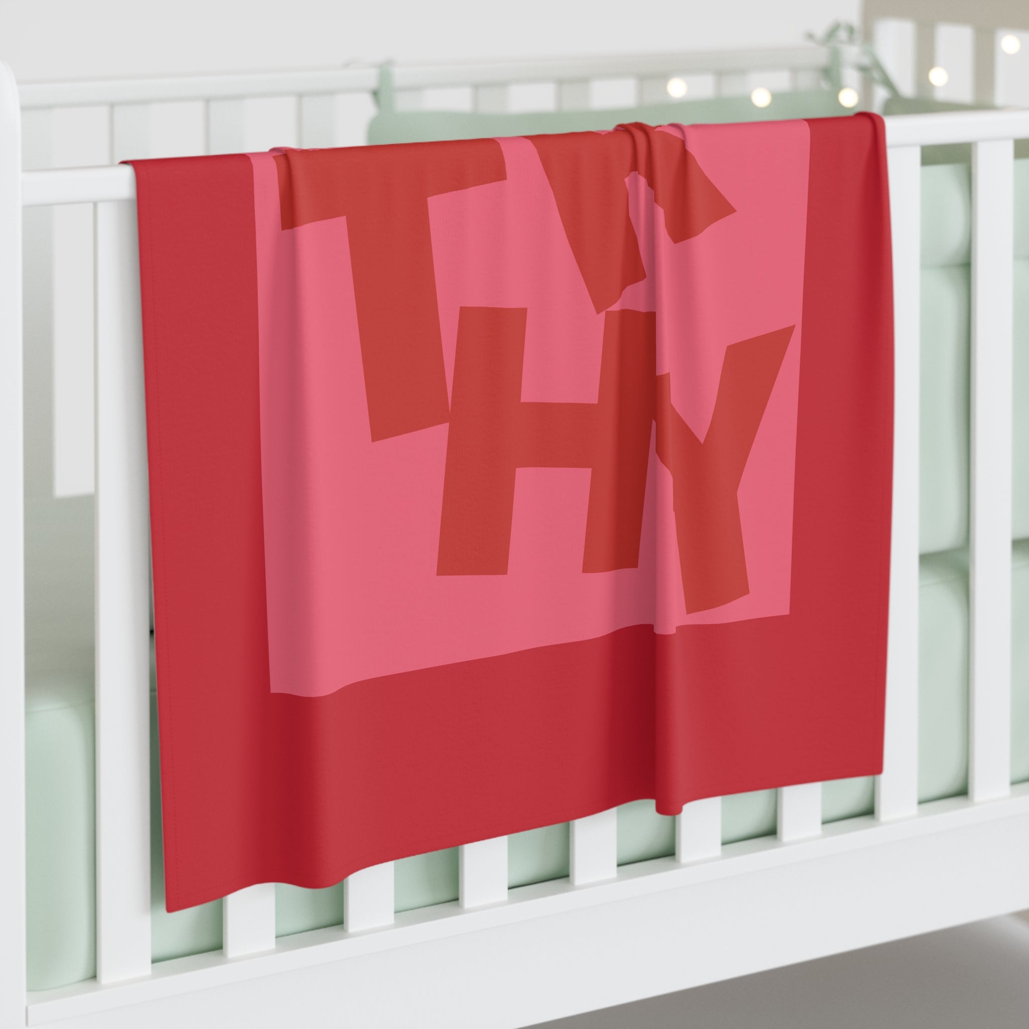 Worthy, Red - Baby Swaddle Blanket
