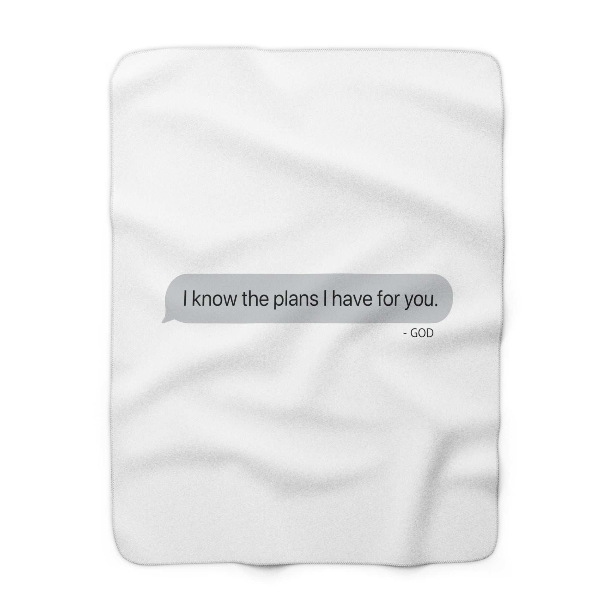 I Know The Plans - Sherpa Blanket