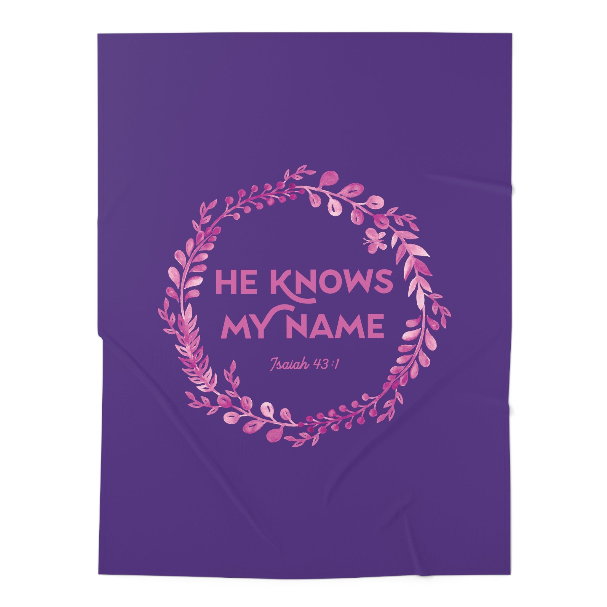 He Knows My Name - Baby Swaddle Blanket