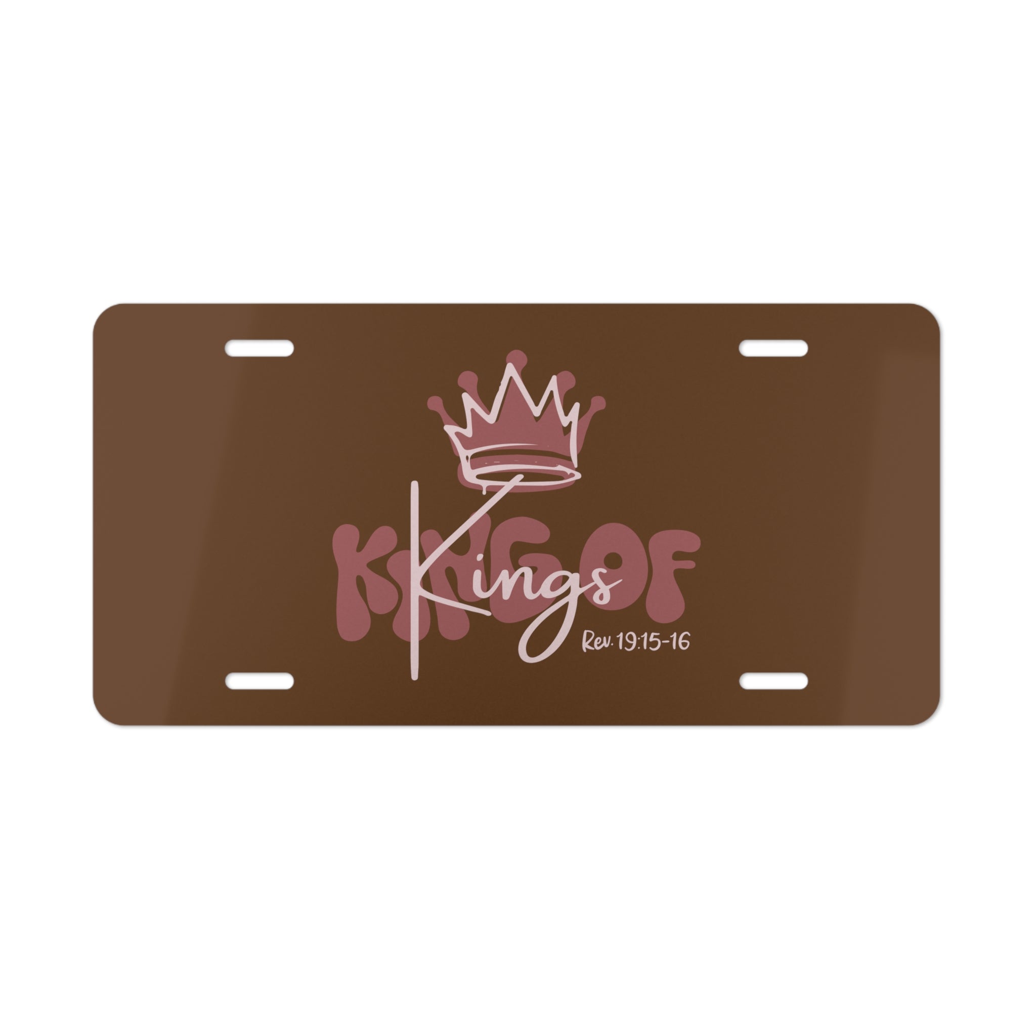 King Of Kings, Pink - Vanity Plate