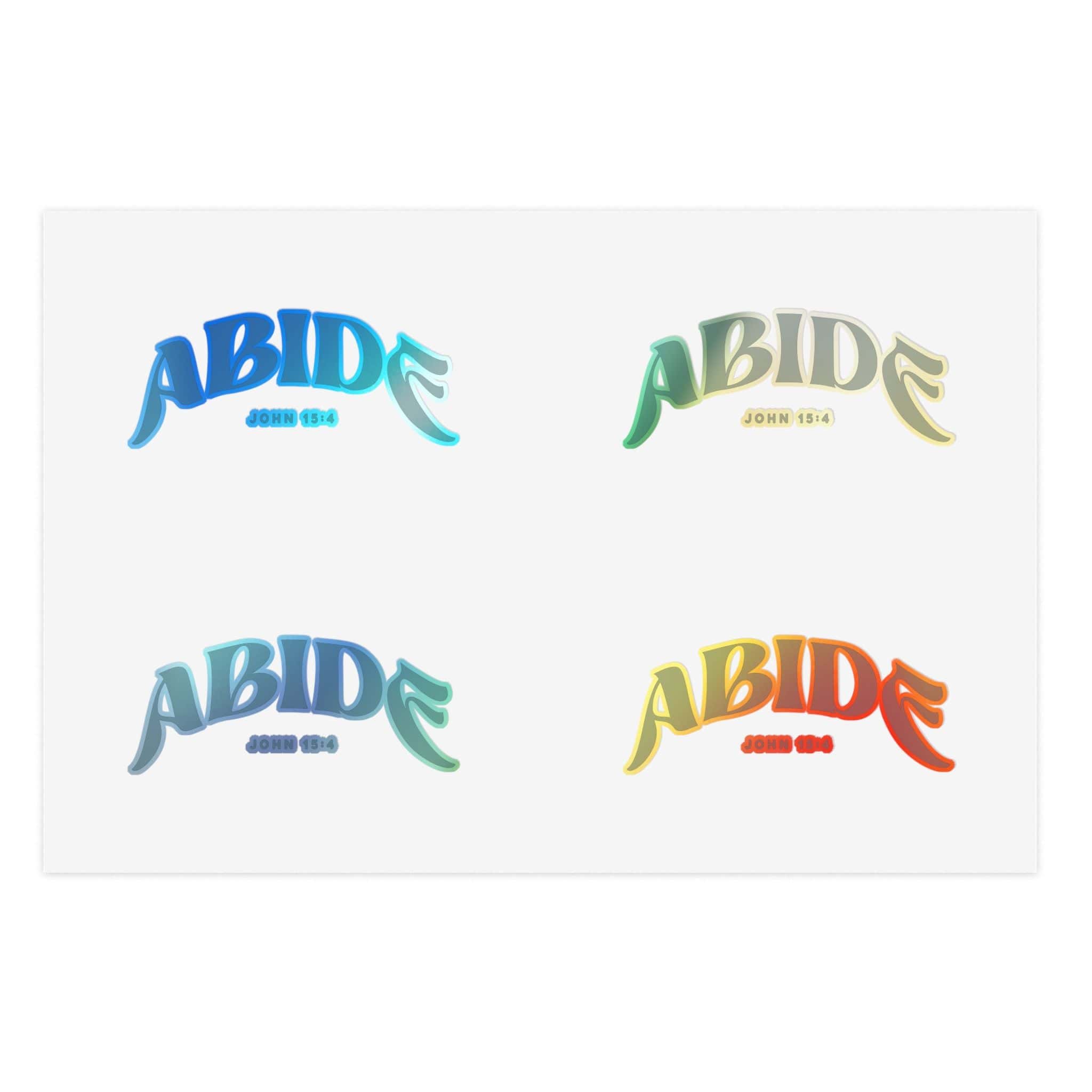 Abide John 15-4 - Sticker Sheets