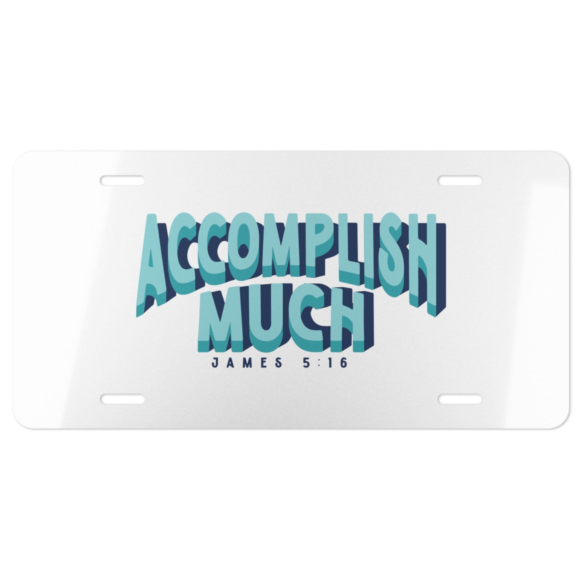 Accomplish Much - Vanity Plate