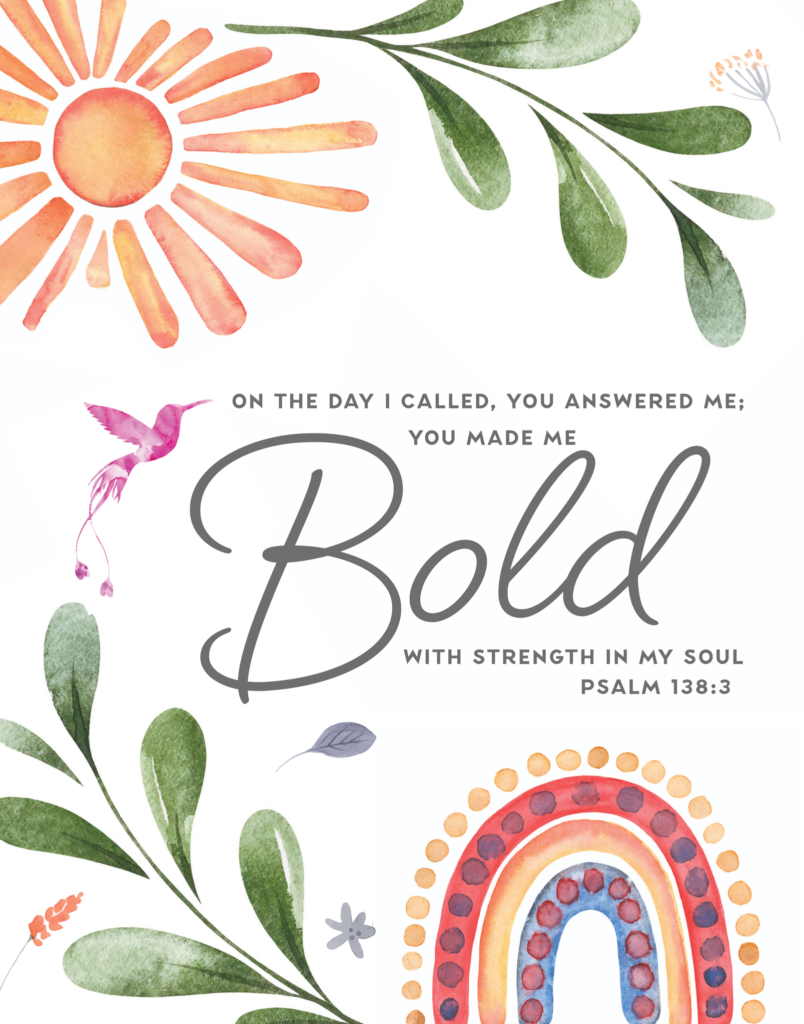 Christian Wall Decor - Bold - Metal Sign