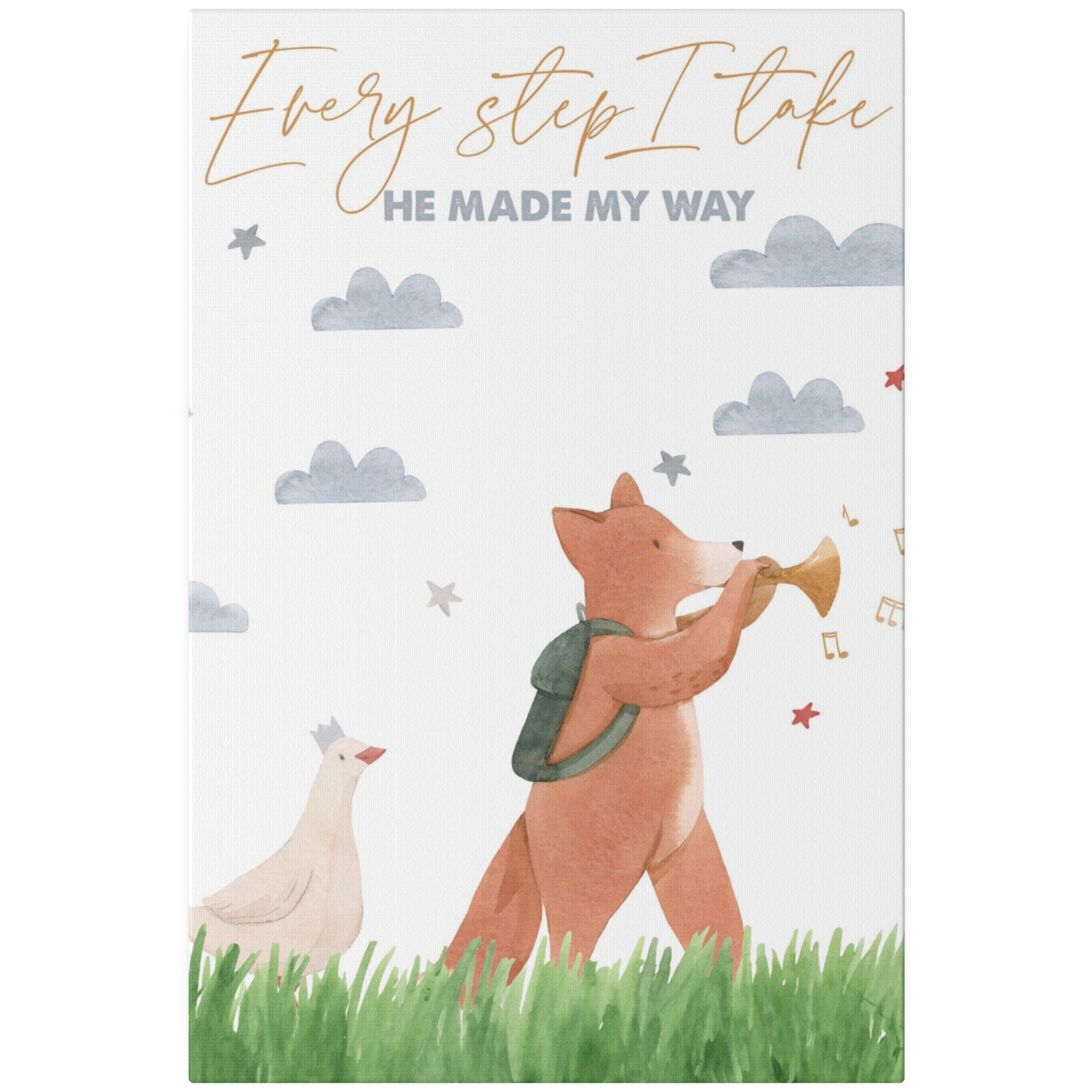 Christian Wall Decor - Every Step - Canvas Sign