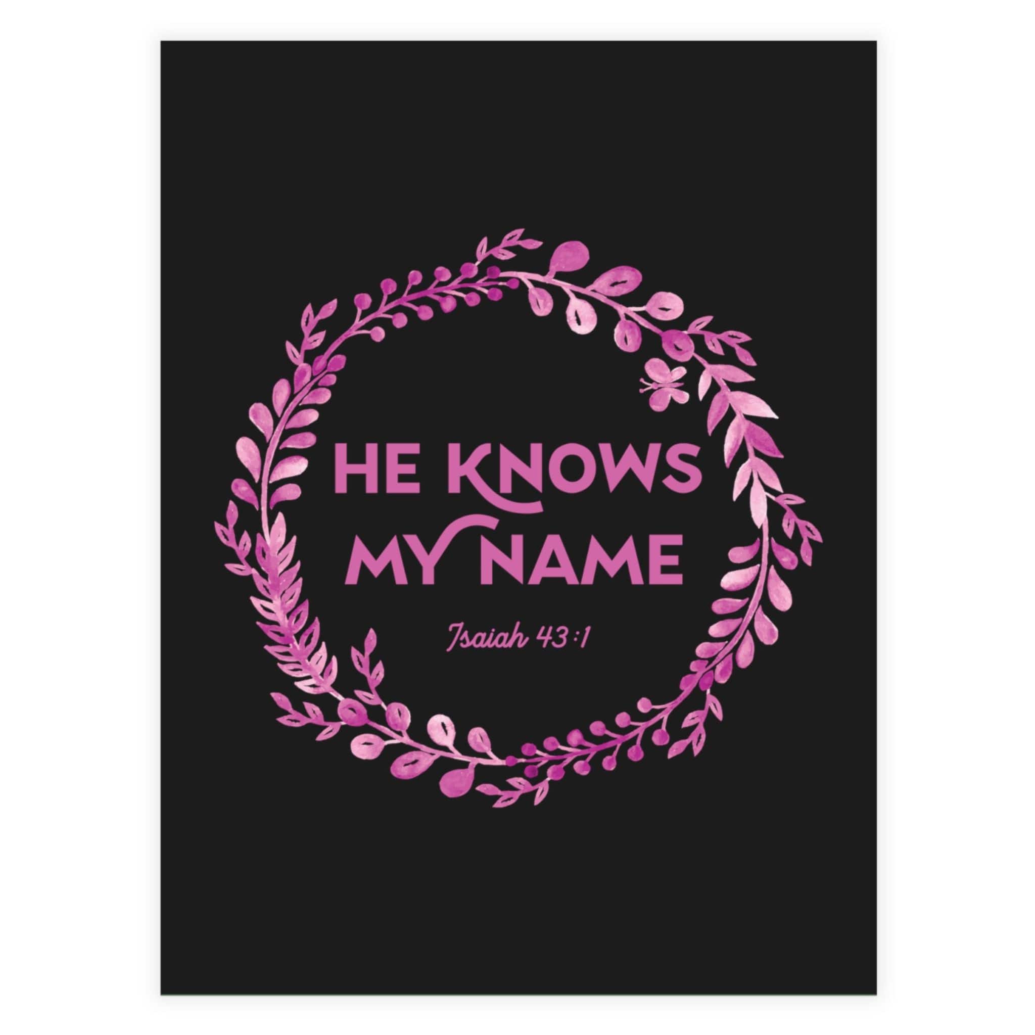 He Knows My Name - Postcard Bundles