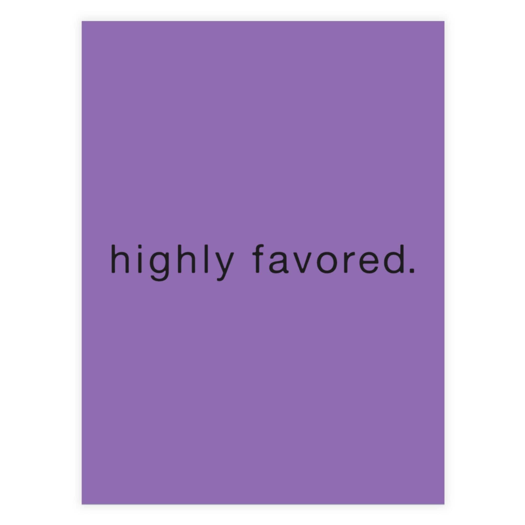 Highly Favored - Postcard Bundles