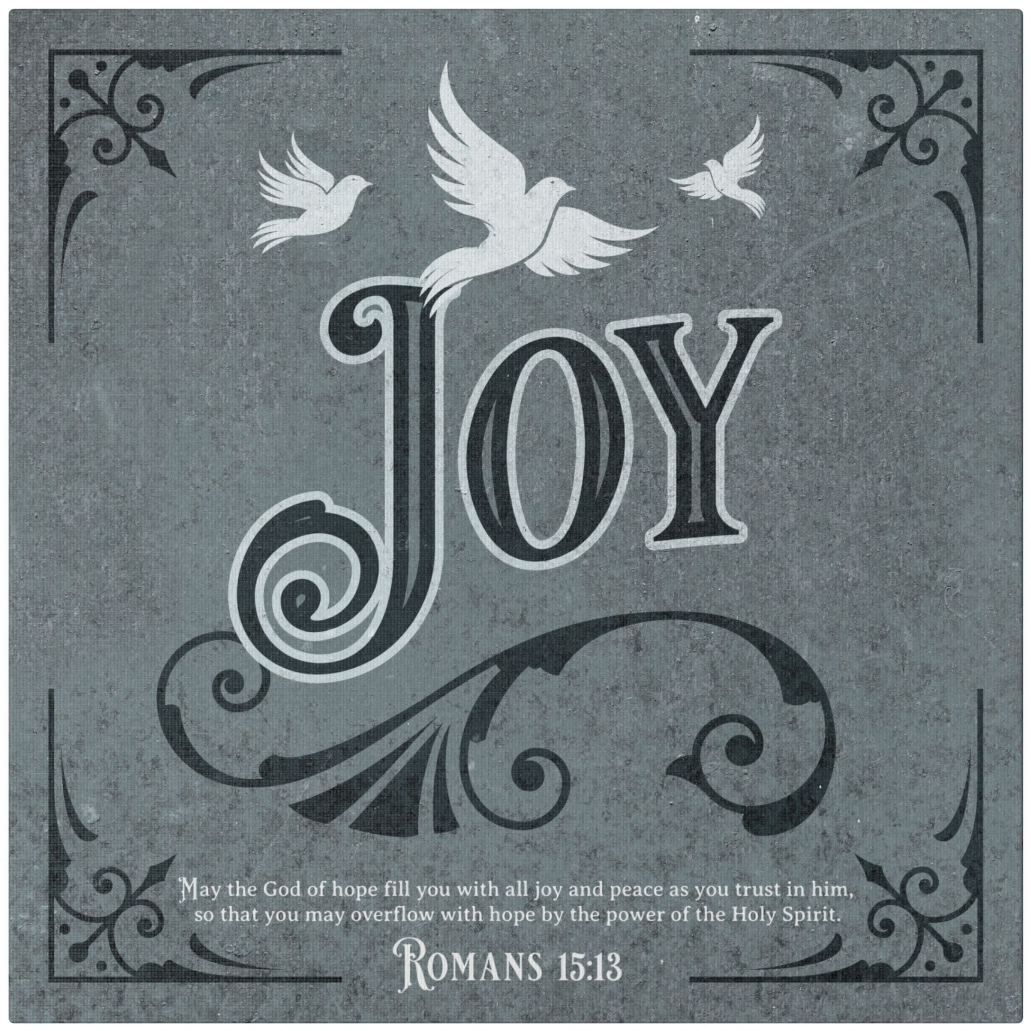 Christian Wall Decor - Joy - Canvas Sign