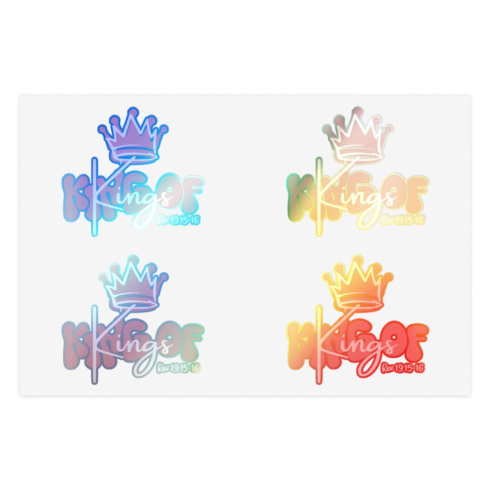 King Of Kings, Pink - Sticker Sheet