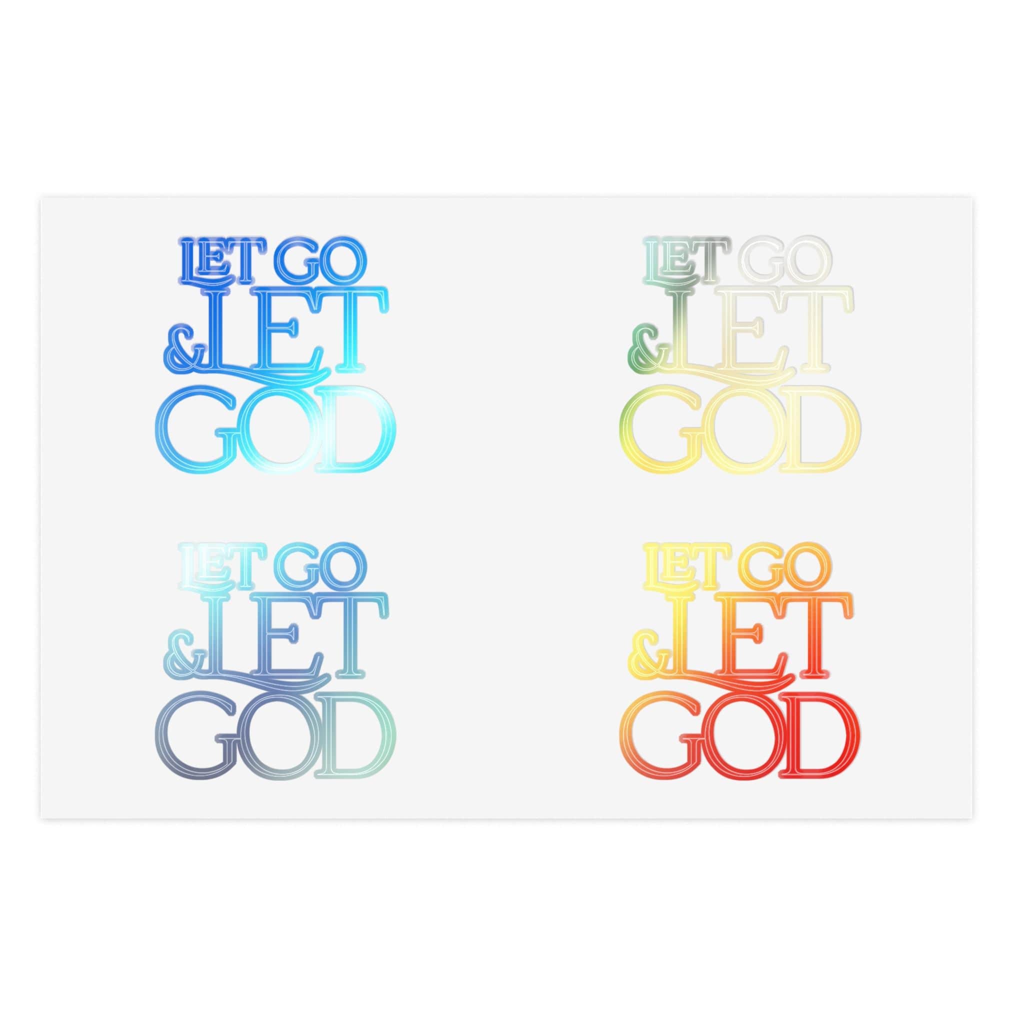 Let Go & Let God - Sticker Sheet